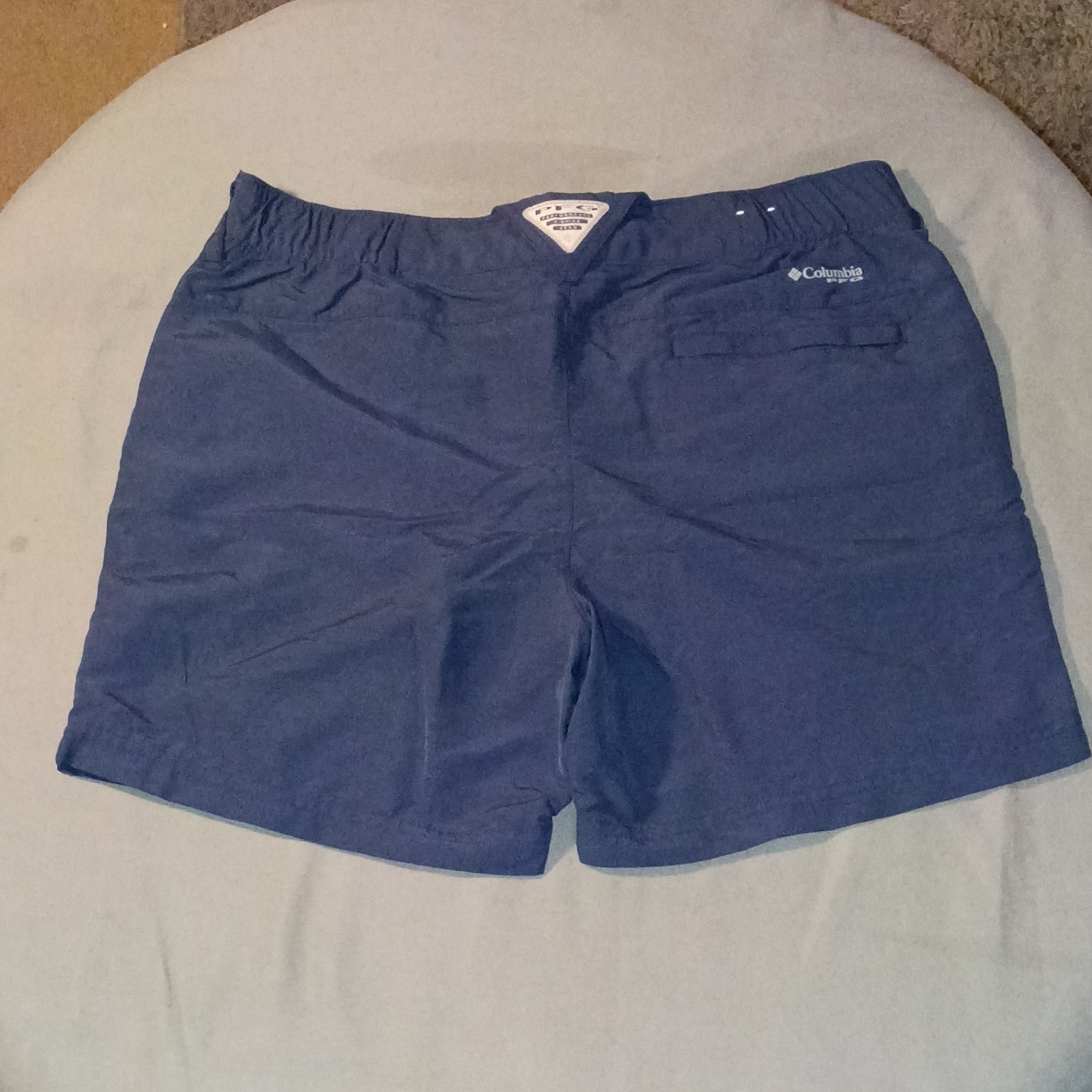 Columbia PFG Shorts Women’s Sz 6 Blue Nylon Stretch Camp Hiking 5.5” Inseam NEW