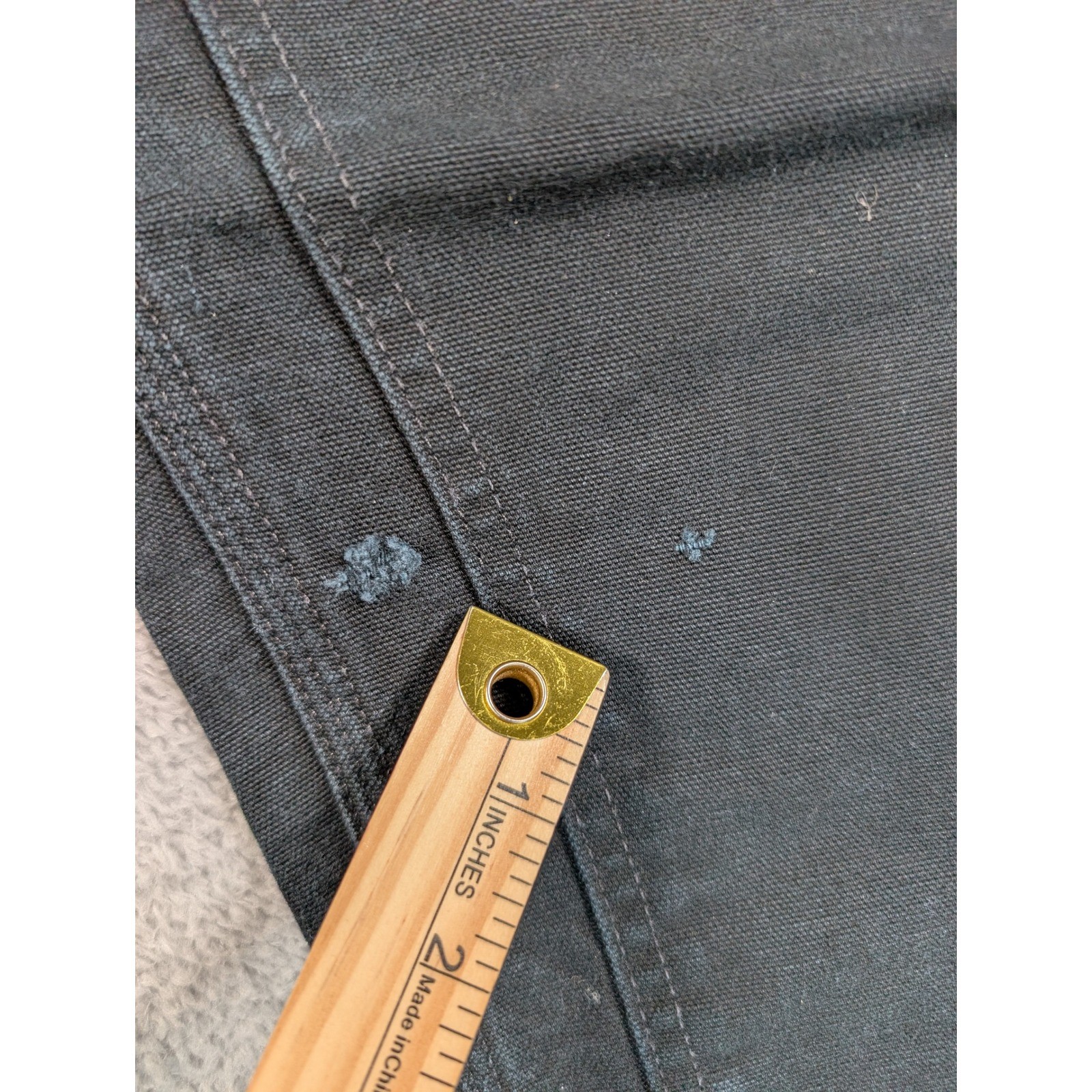 Carhartt B01 BLK Double Knee Work Pants Mens 40×32 Black Duck Canvas USA Made