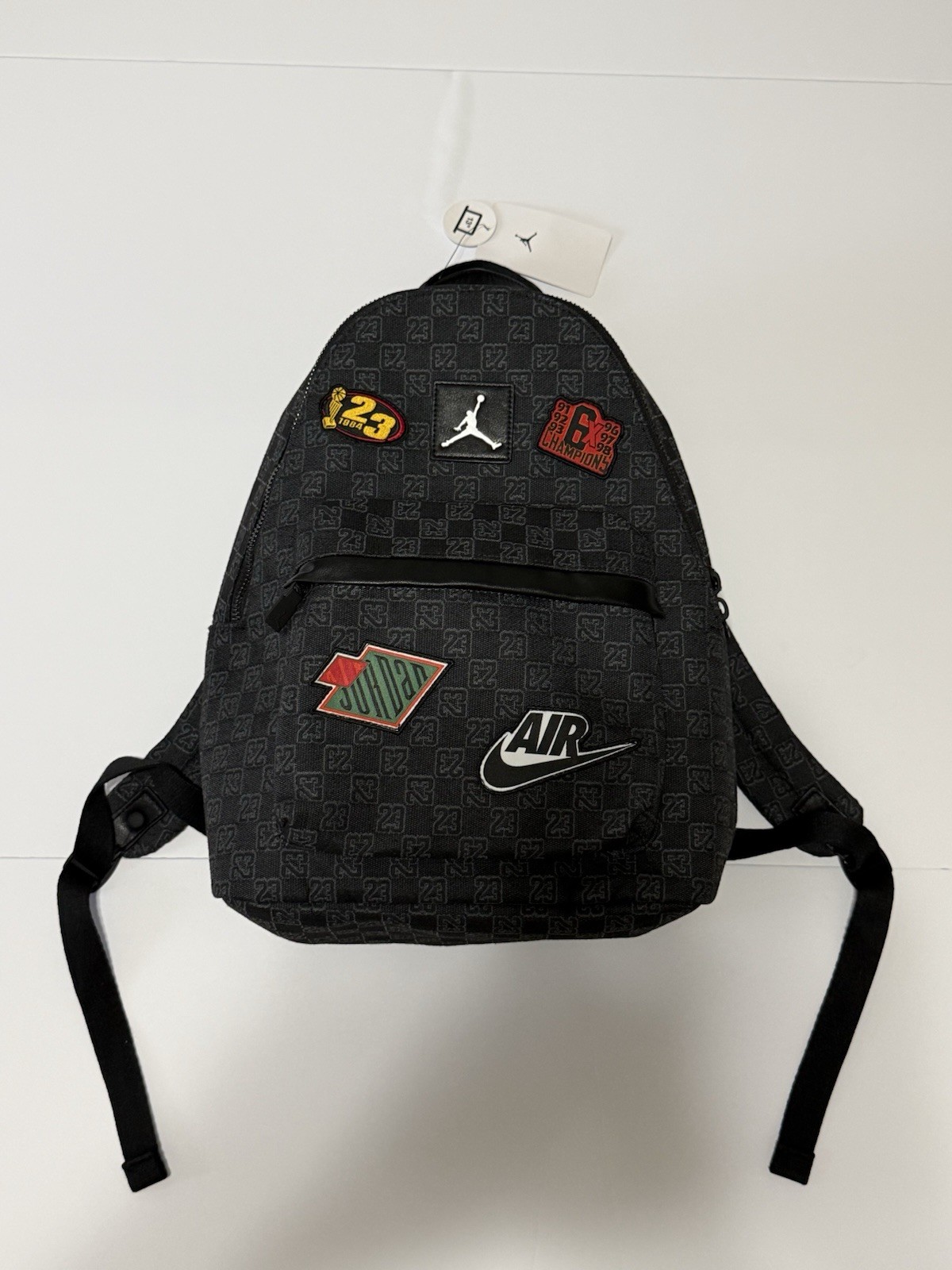Nike Air Jordan Monogram 20L Black Patch Backpack Bookbag Bag MA9155-023 NEW