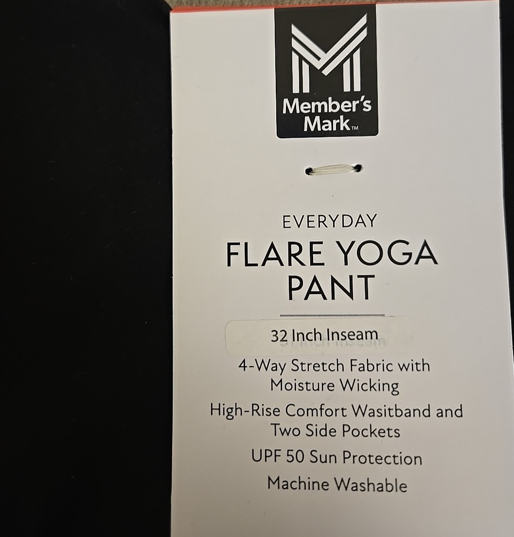 Member’s Mark Everyday Flare Yoga Pant – NWT! Variety of Colors & Sizes