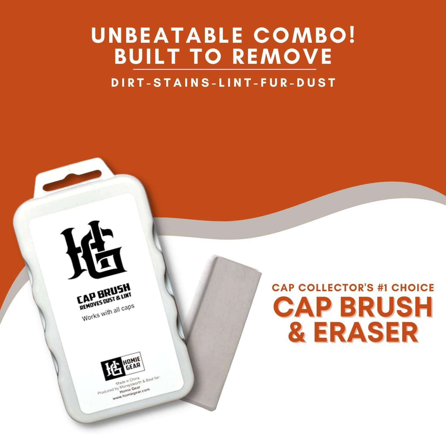 Hat Cap Brush & Eraser Cleaning Kit | Ideal for All Hat Types | Removes Dirt,…