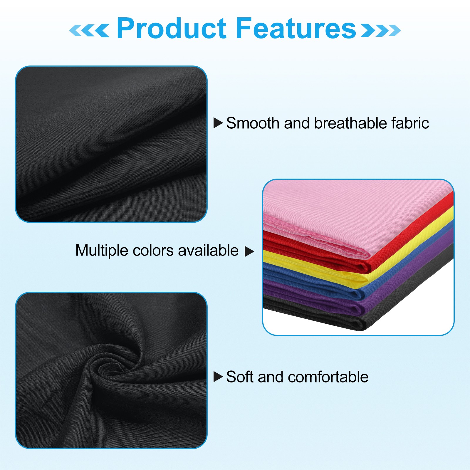 12Pcs 21″x21″ Large Solid Color Bandanas Bulk Blank Head Bandannas Black