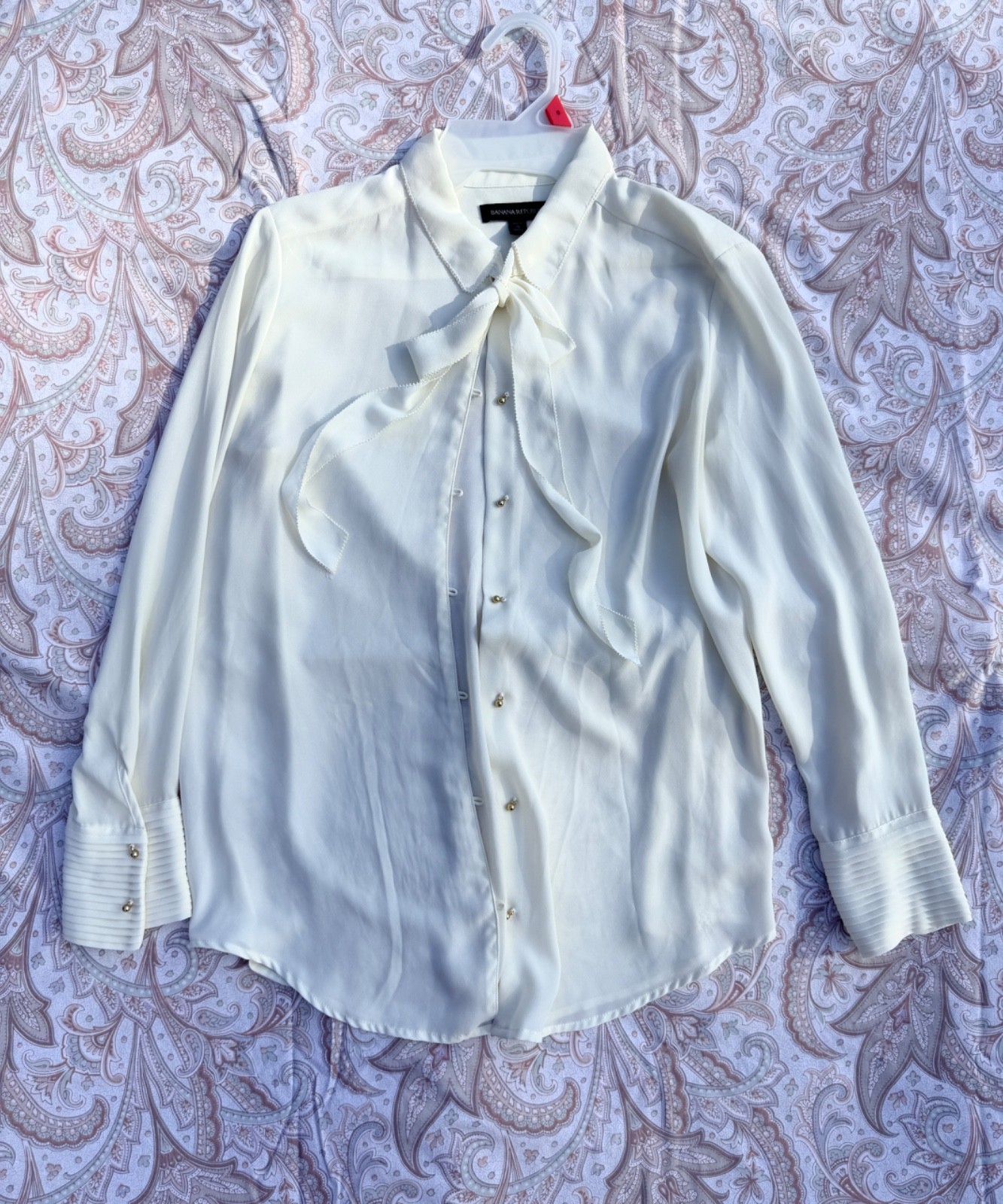 Women’s Long Sleeve Blouses — White 3 Piece Lot