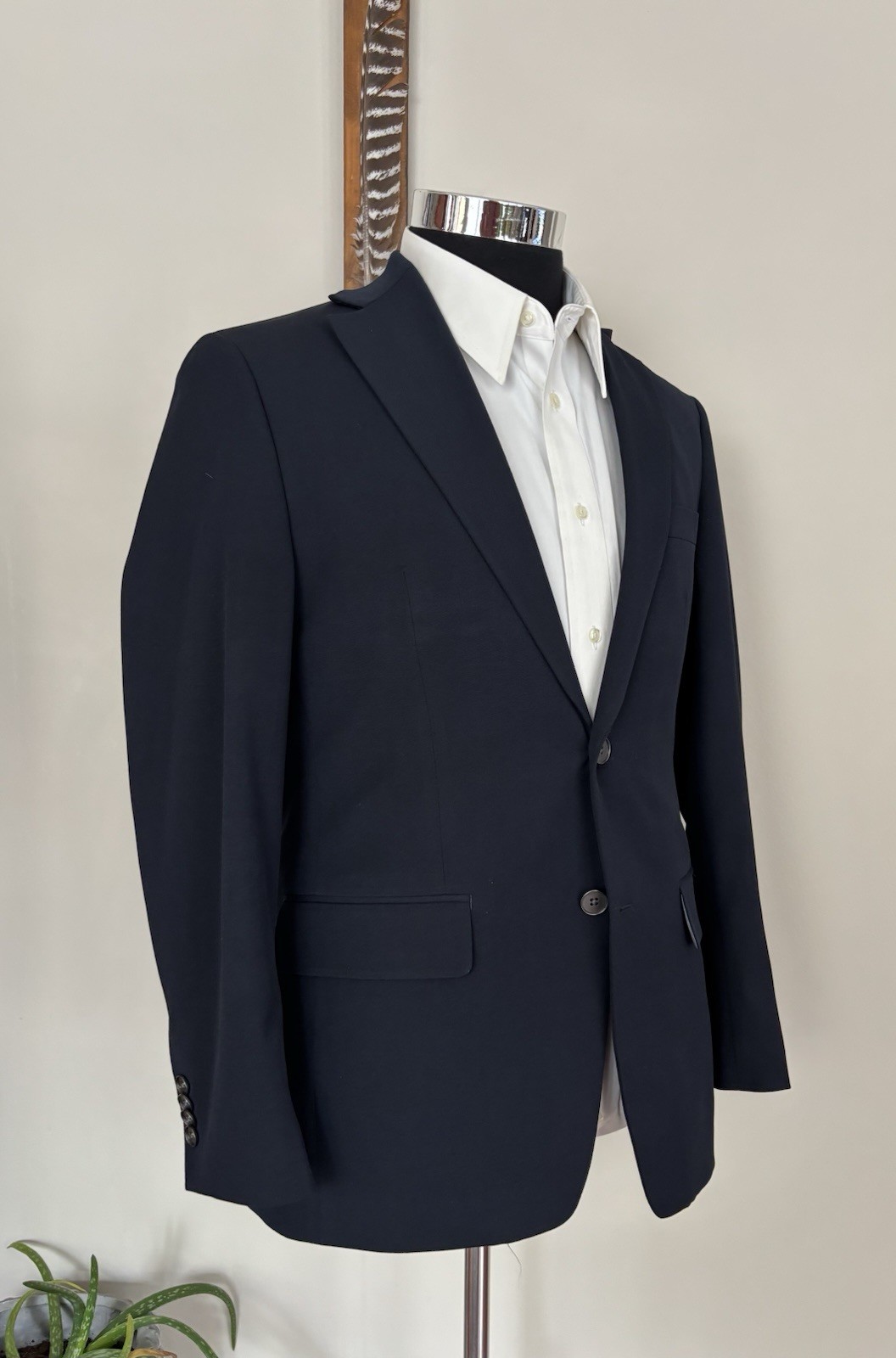 Michael Kors Mens Two Button Nautical Blazer Navy Sport Coat Jacket Size 36R