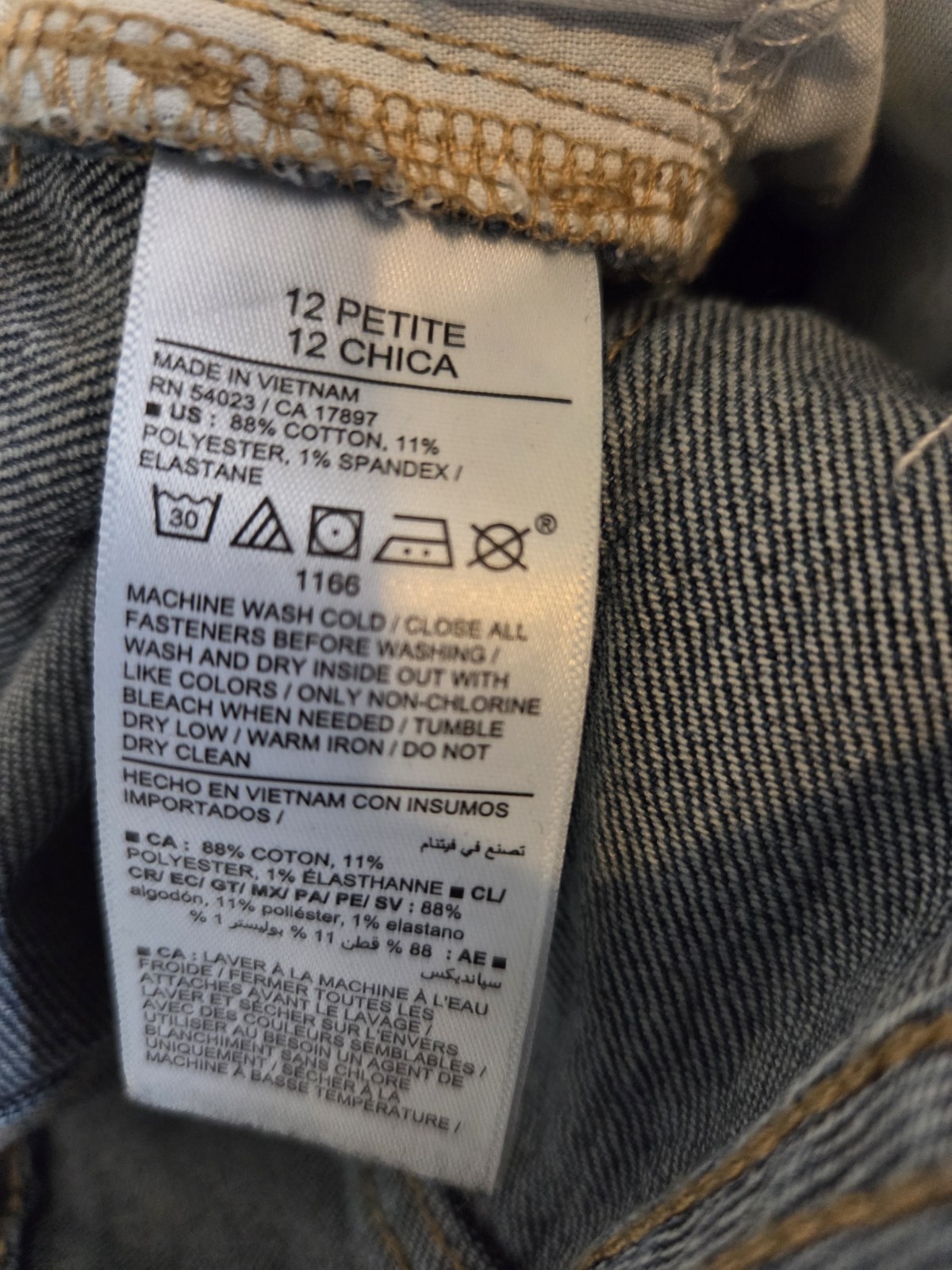 Old Navy OG Straight High-Rise Button Fly Cropped Jeans 12P