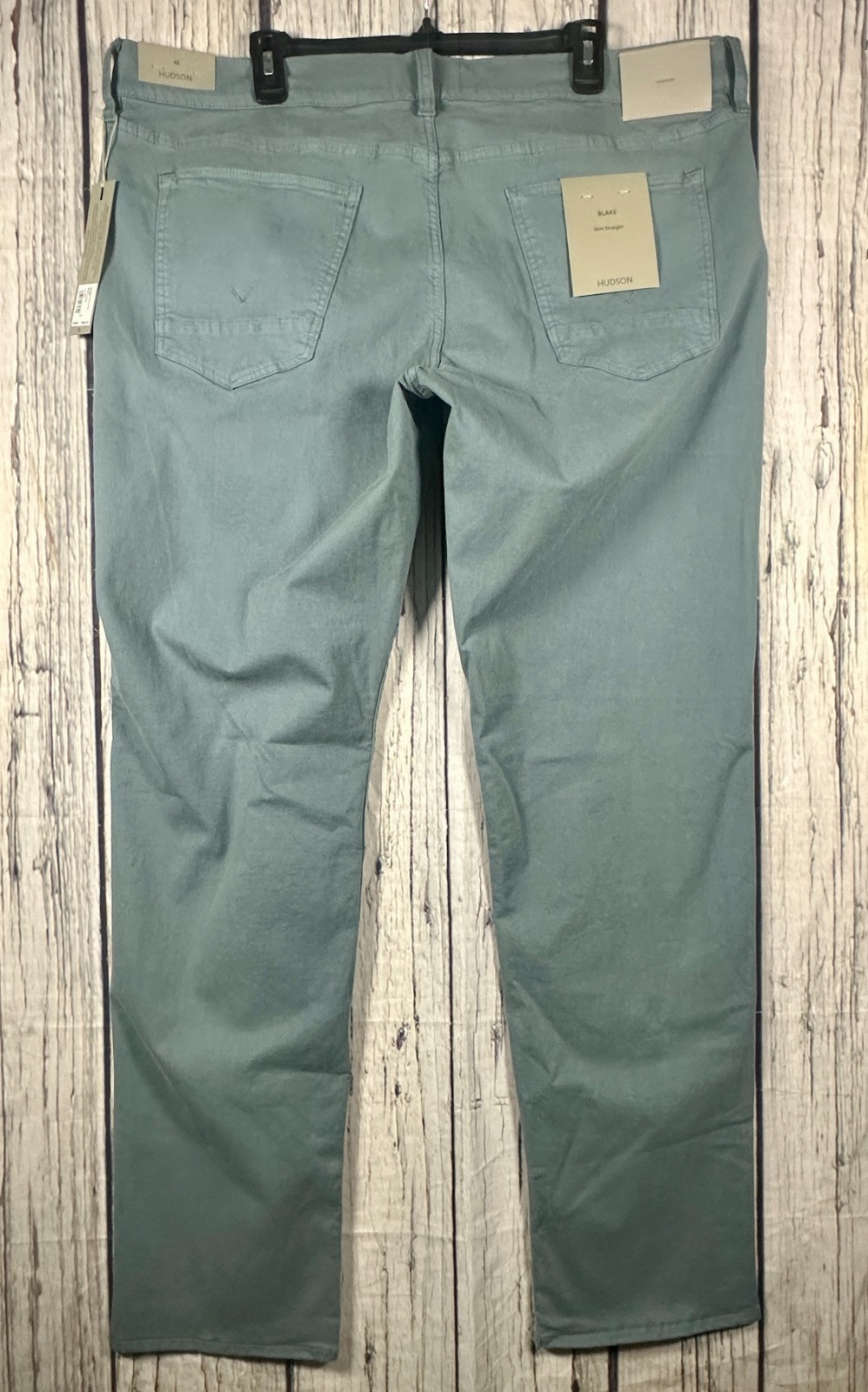 Hudson Blake Slim Straight Jeans Blue Coral 42 Mens GWRBCR2275 New