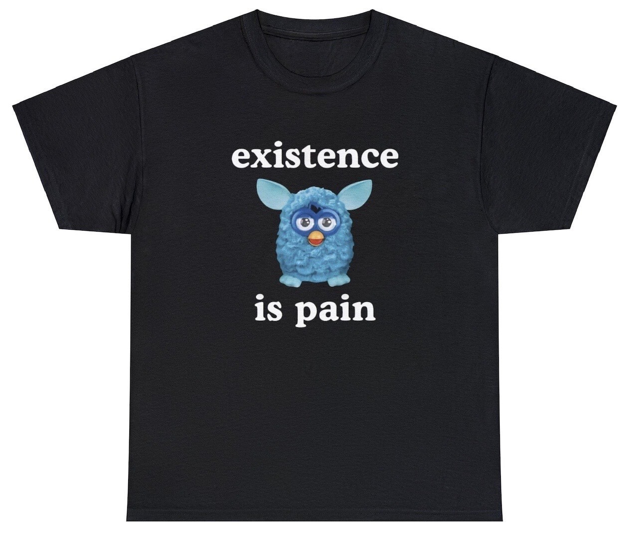 Existence Is Pain T Shirt Funny Ironic Oddly Specific Unhinged Cringe Meme Tee