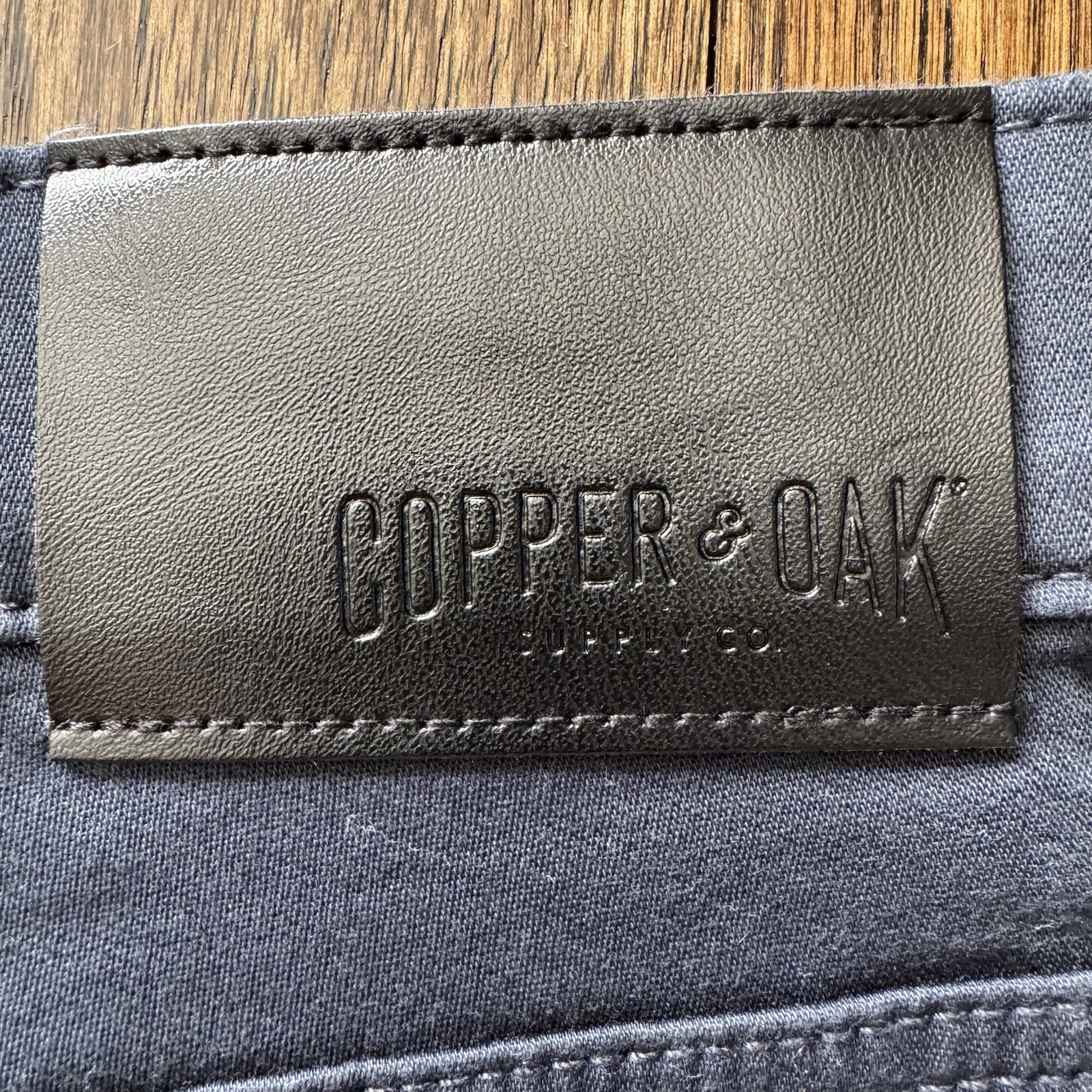 Copper & Oak NWT Mens 36×30 Fenwick Flex-Comfort 5 Pocket Pants Ocean Blue NEW