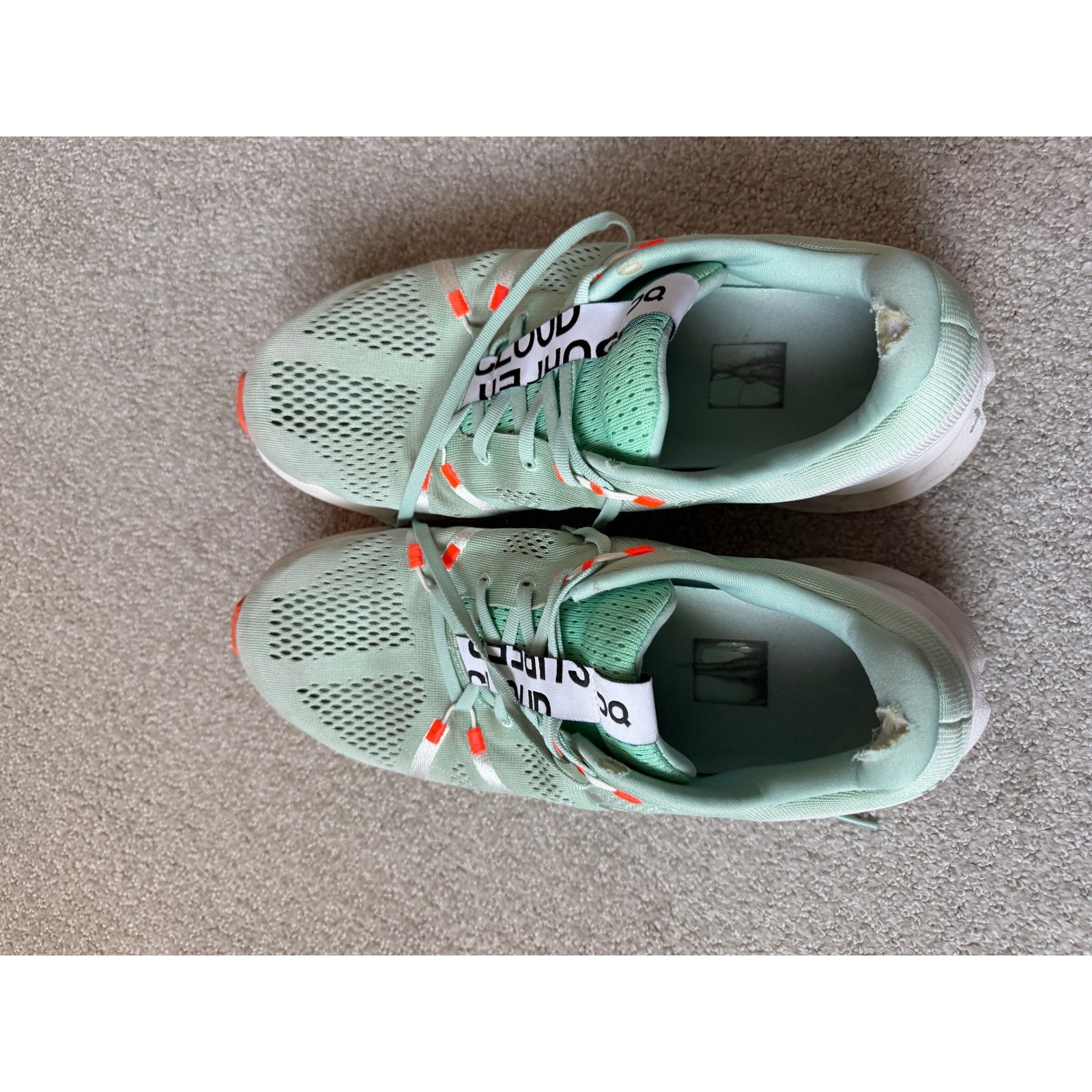 On Athletic Cloudsurfer Running Shoes Size 11 Mint Green CloudTec Phase