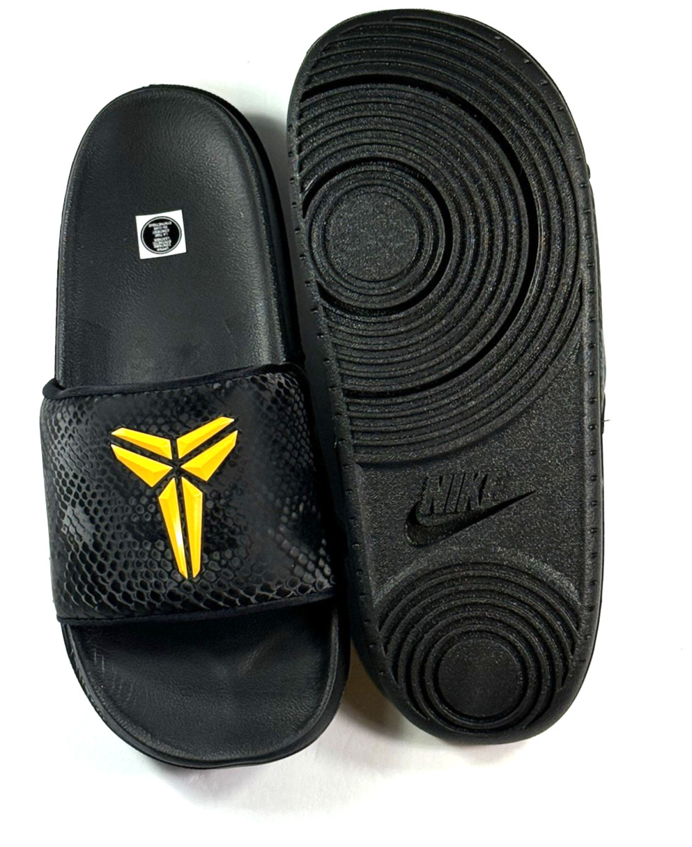 Authentic Men’s KOBE Offcourt Slide / Black-University Gold / #IF2870 003 / NIB