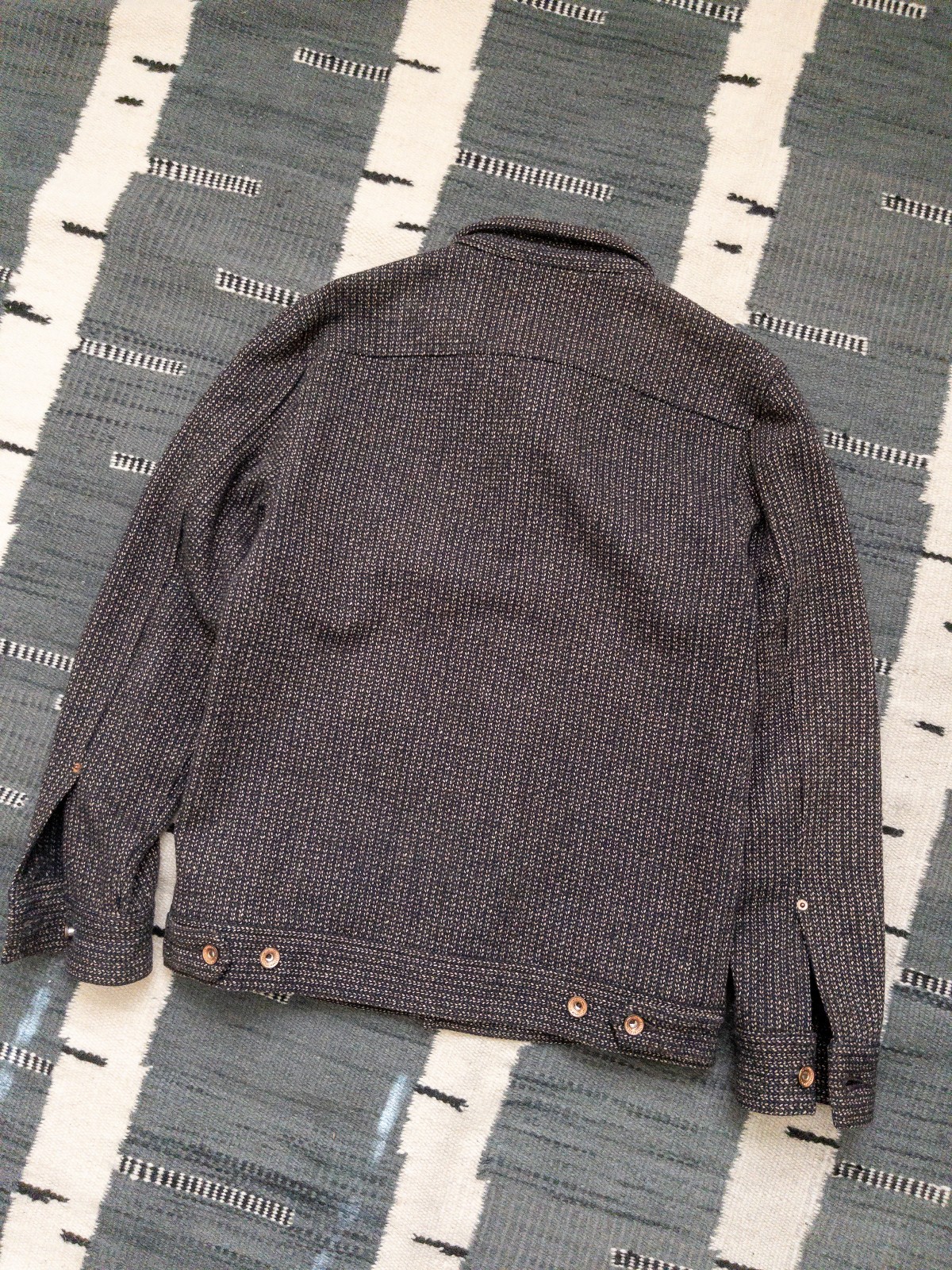 Taylor Stitch Long Haul Jacket Beach Cloth 38 Size Wool Cotton