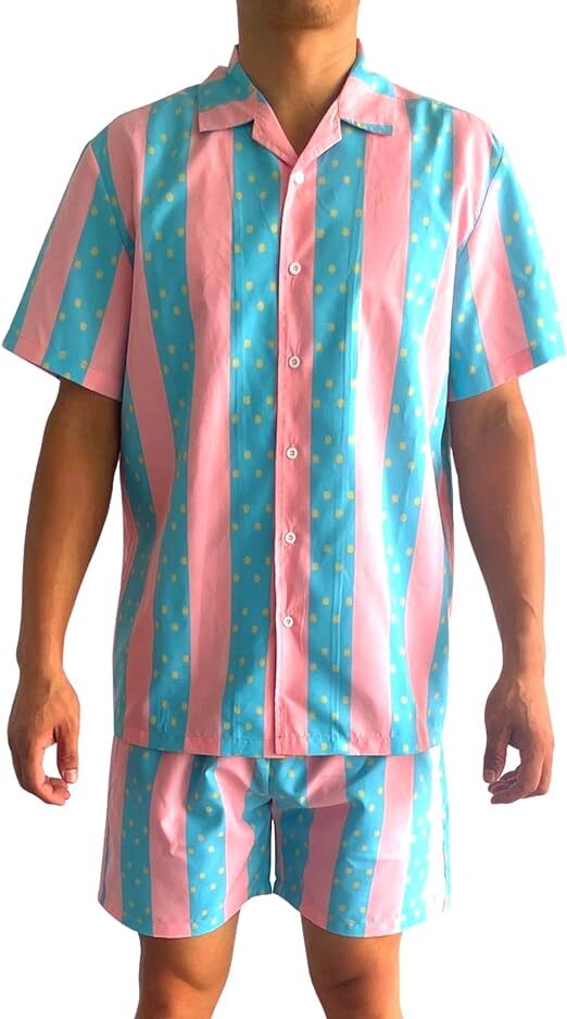 Beauty Boy Doll Movie 80’s Ken Beach Shirt Shorts Set Halloween Costume Cosplay