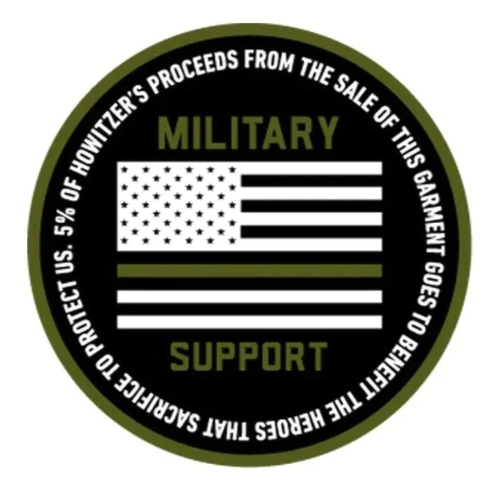 Howitzer Style Men’s T-Shirt Support Military Grunt MFG