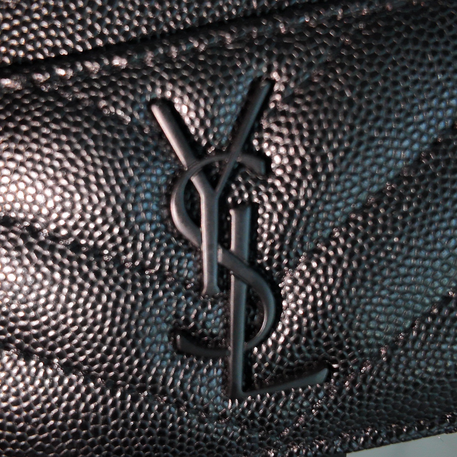 YSL Saint Laurent Cassandre Black Quilted Leather CardHolder ORIGINAL BOX