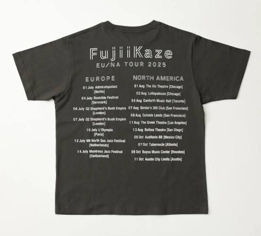 New XL Fujii Kaze Drink T shirt Fujii Kaze EU NA TOUR 2025 from Japan