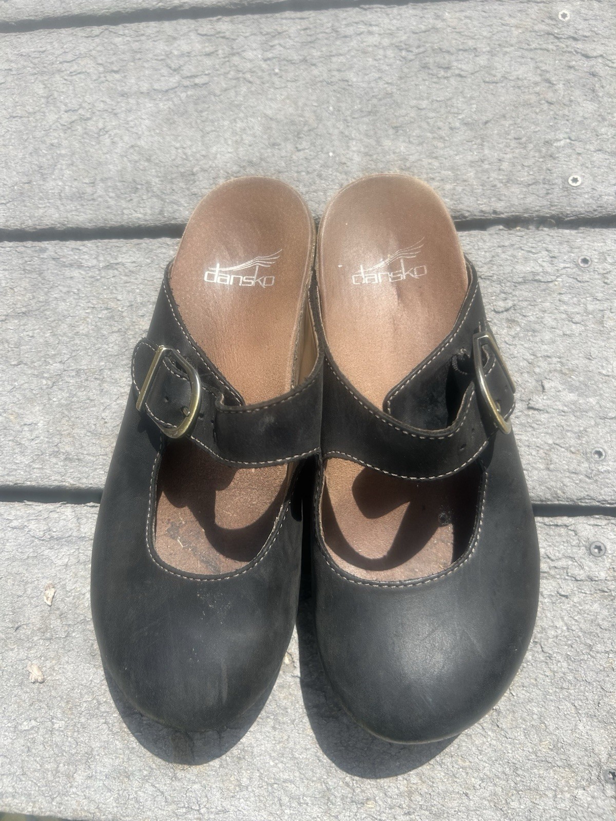 Dansko Women’s Mary Jane Slip On Mule Clog Brown EU 36 US 6
