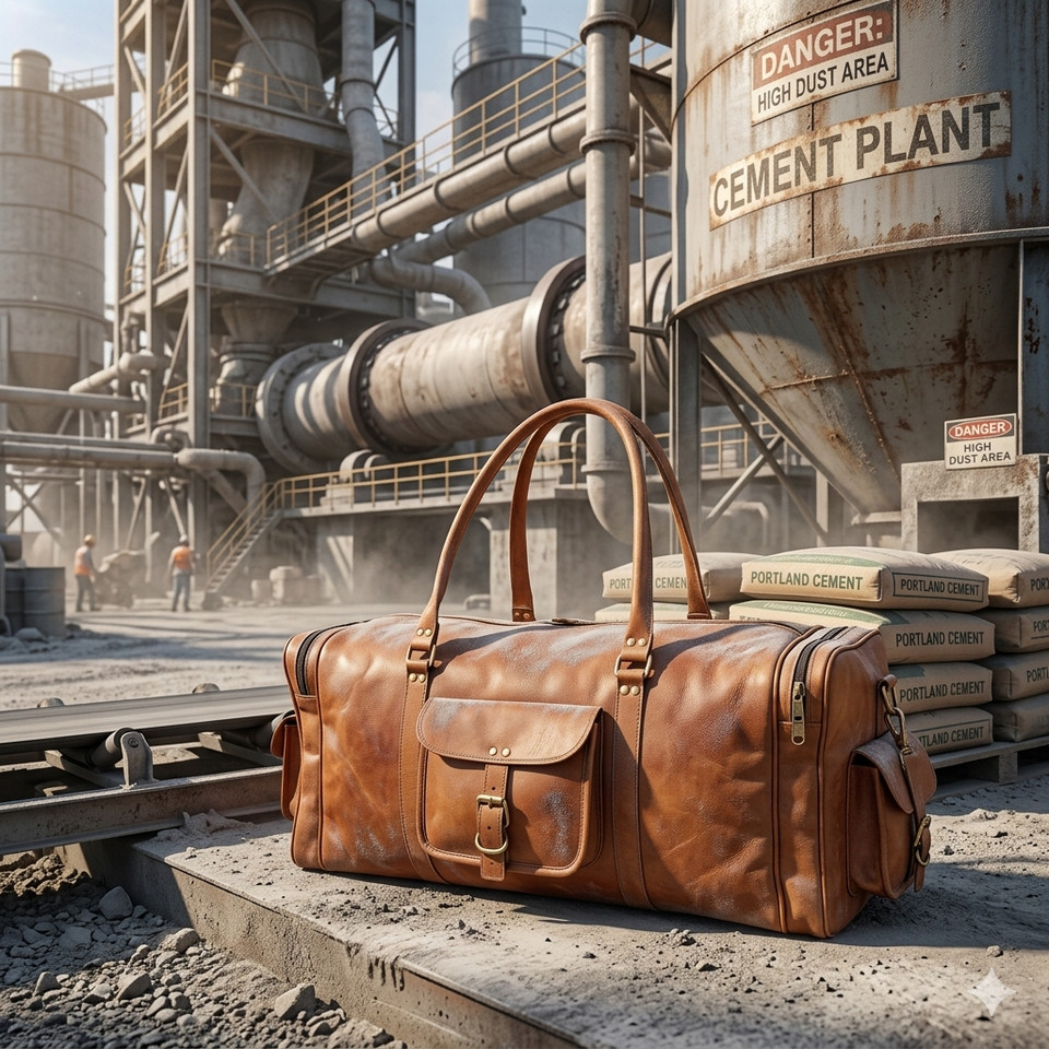 Genuine Goat Leather Duffel Bag Handmade Weekend Travel Bag Large New