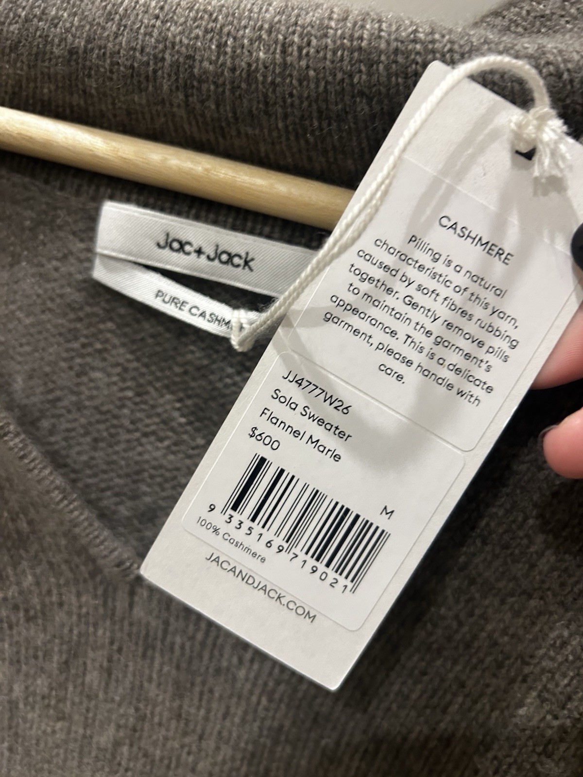 BNWT Jac+ Jack 100% Cashmere Sola Jumper – Large RRP $600