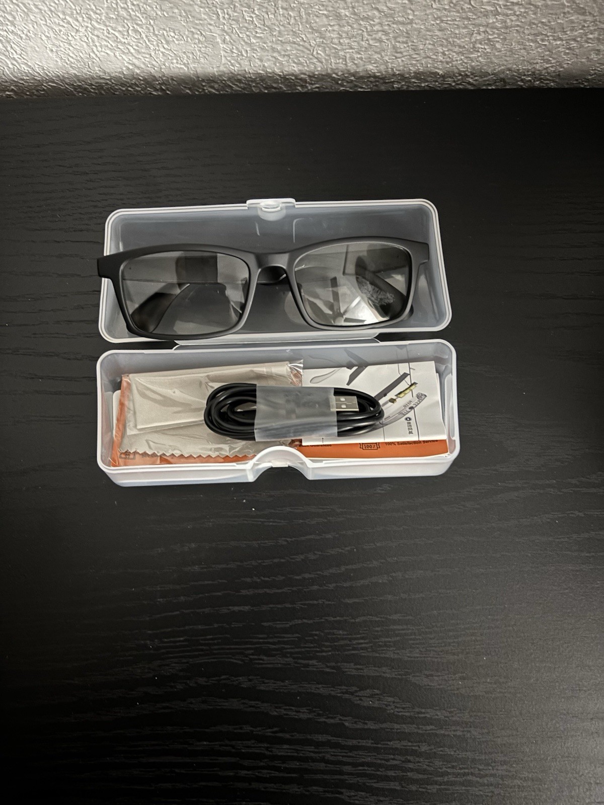 G10-EX Bluetooth Glasses black trim Unisex with 4 translation and Audio, Music.