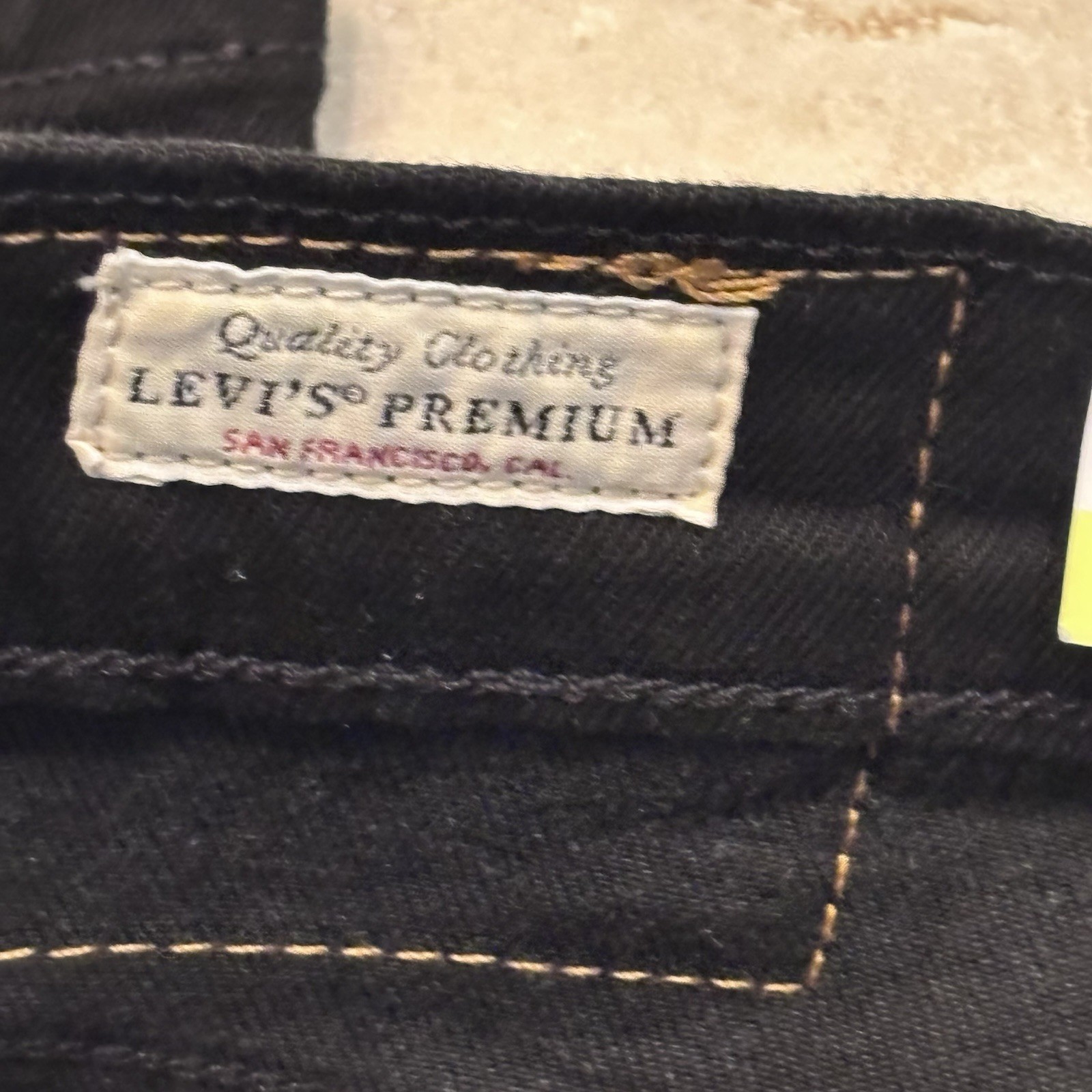 Men’s LEVIS 502 Taper Jeans Stretch Flex Eco Midrise Regular Thigh Black 34×32