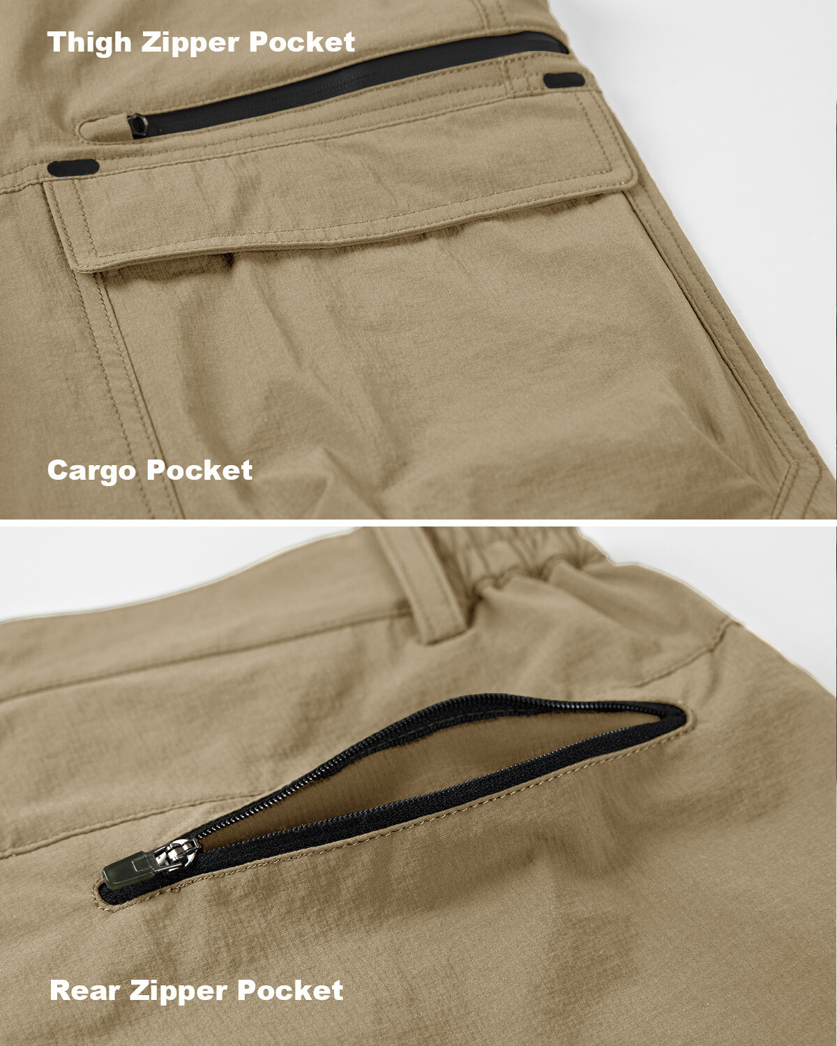 Men’s Cargo Shorts Lightweight Quick Dry Outdoor Work Active Hiking Pants Summer