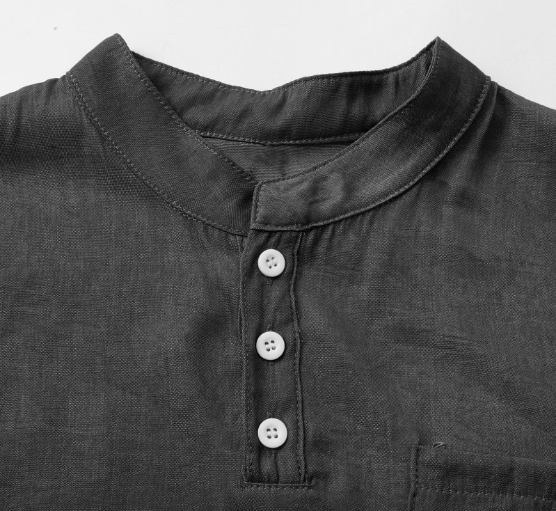 Men’s Sleeveless Henley T-Shirt Casual Cotton Blend Tank Top Summer Gym Vest