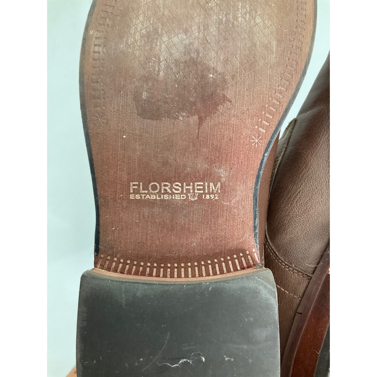 Florsheim Mens Brown Leather Chukka Boots Medallion Toe 15085-200 Size 10.5 D