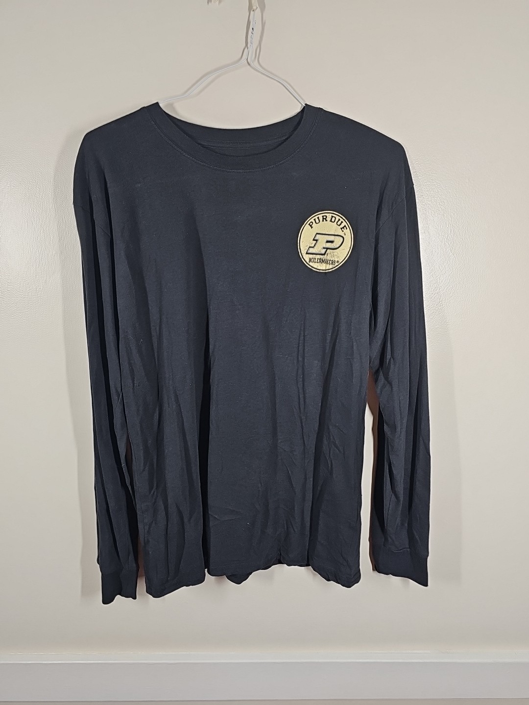 Rivalry Threads 91 Purdue Boilermakers Long Sleeve Mens Tshirt Size Large 42-44