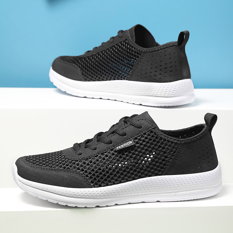 Summer Men’s Casual Sports Shoes Breathable Mesh Comfy Gym Fitness Jogging Shoes