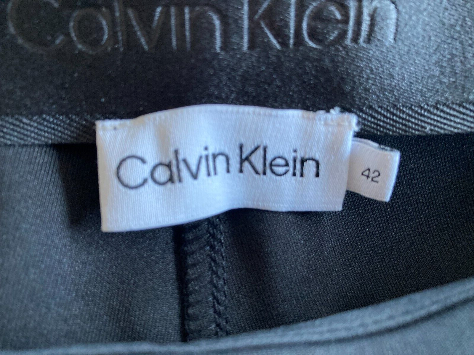 CALVIN KLEIN – JERSEY FRONT SLIT PANT (LEGGING) – BLACK – 42
