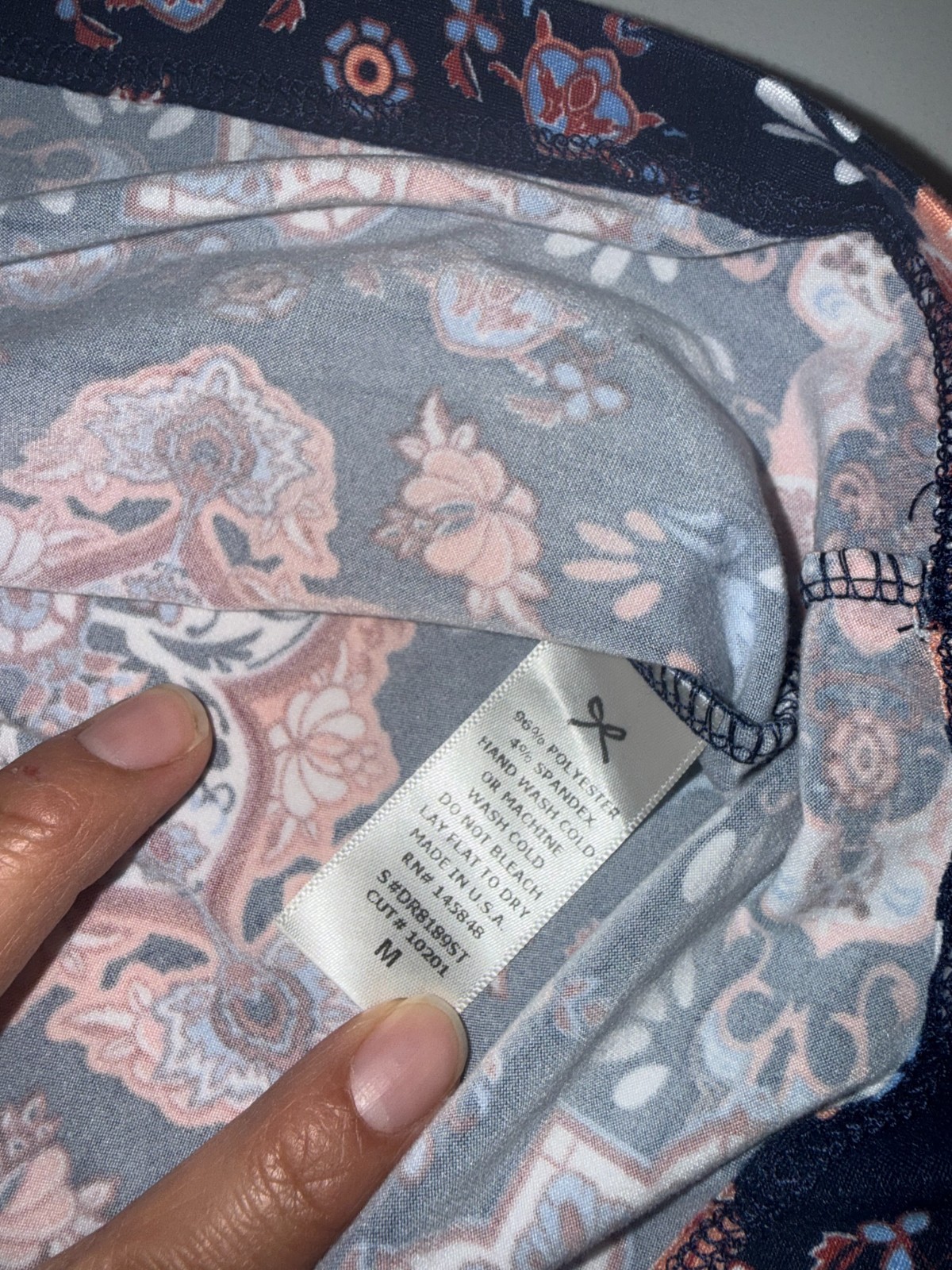 French Grey Boho Mandala Halter Dress Medium