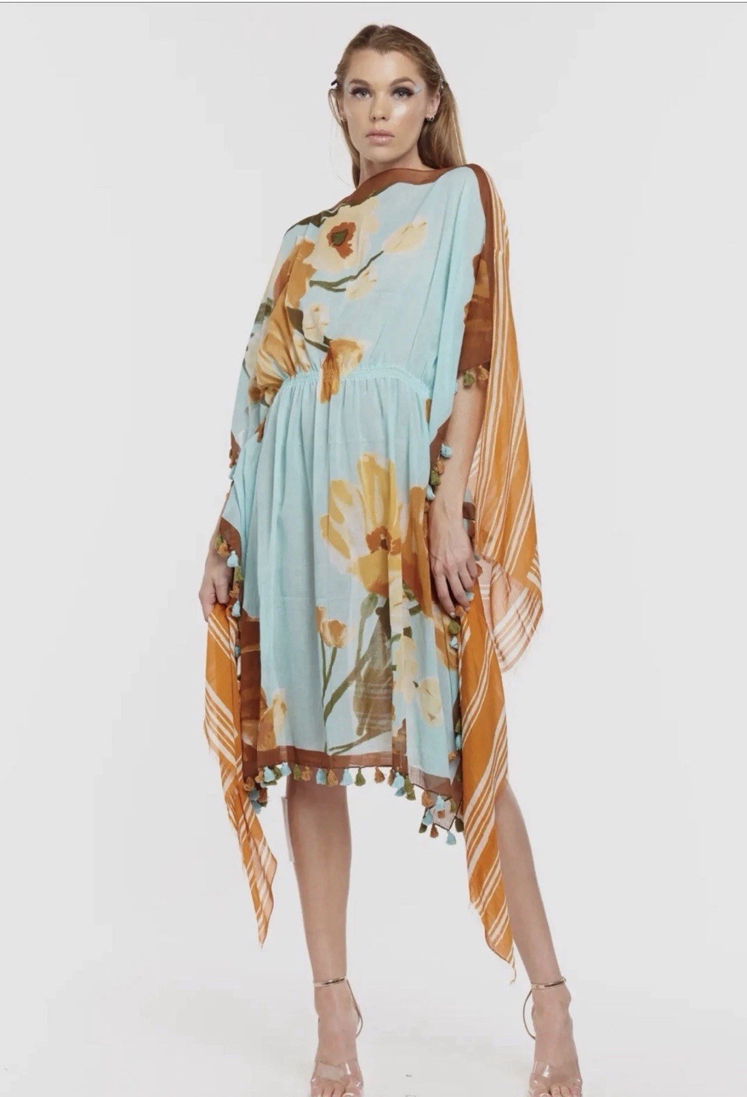 Aratta Wildflowers Dress with Tassel Detail – One Size – BNWT