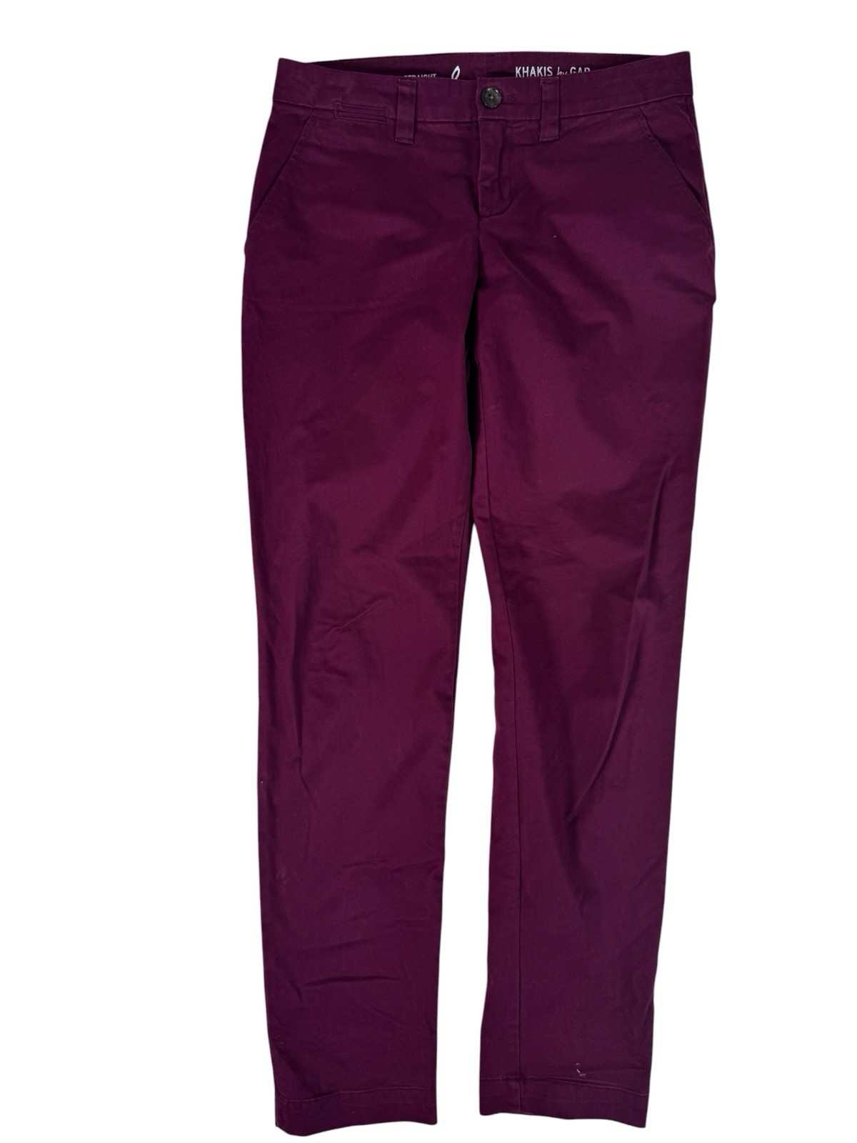 Gap 1969 Purple Mid-Rise Broken-In Straight Leg Khakis Women’s Size 0