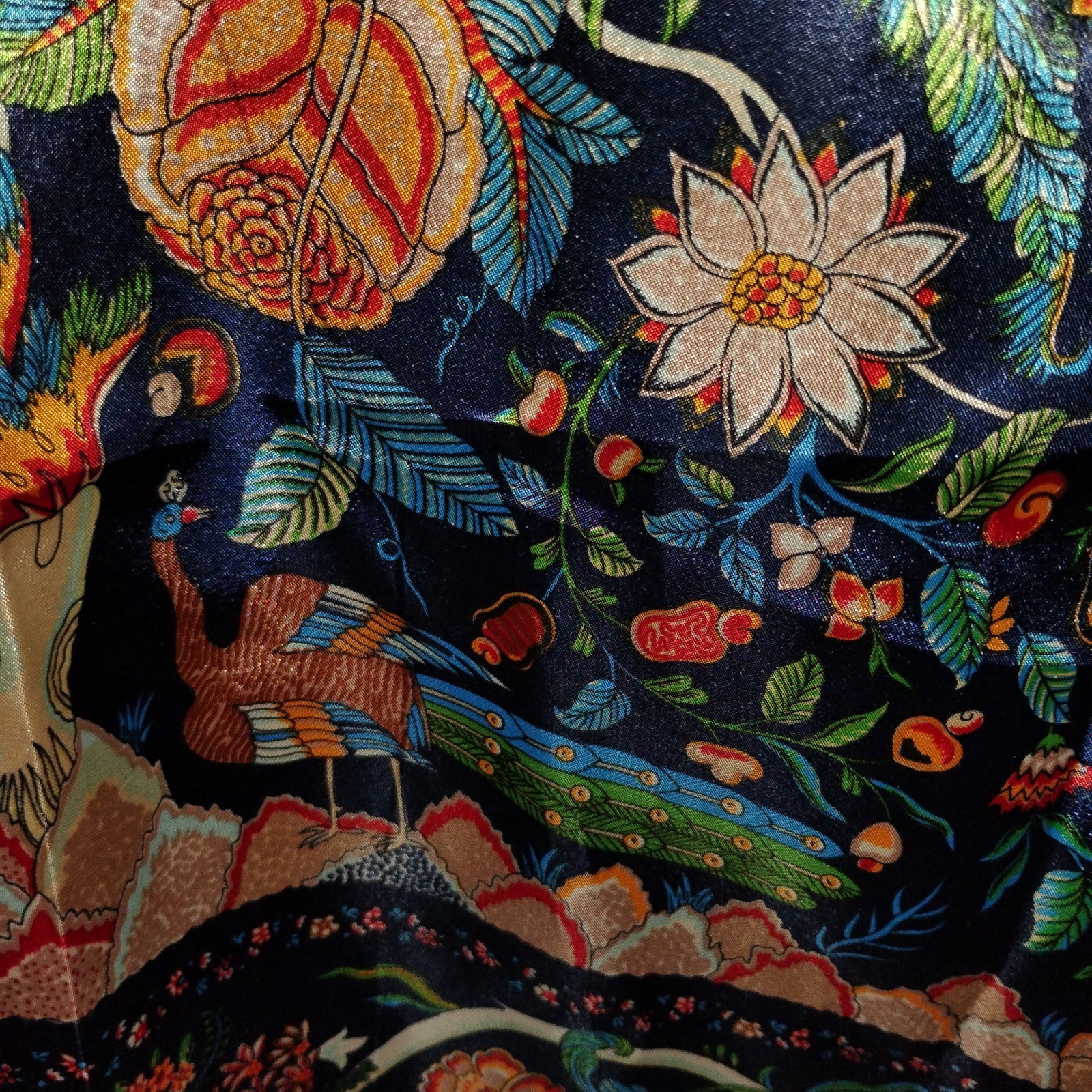 Liberty Of London 100% Silk Tree Of Life Scarf-Made In Italy- 35″ Square