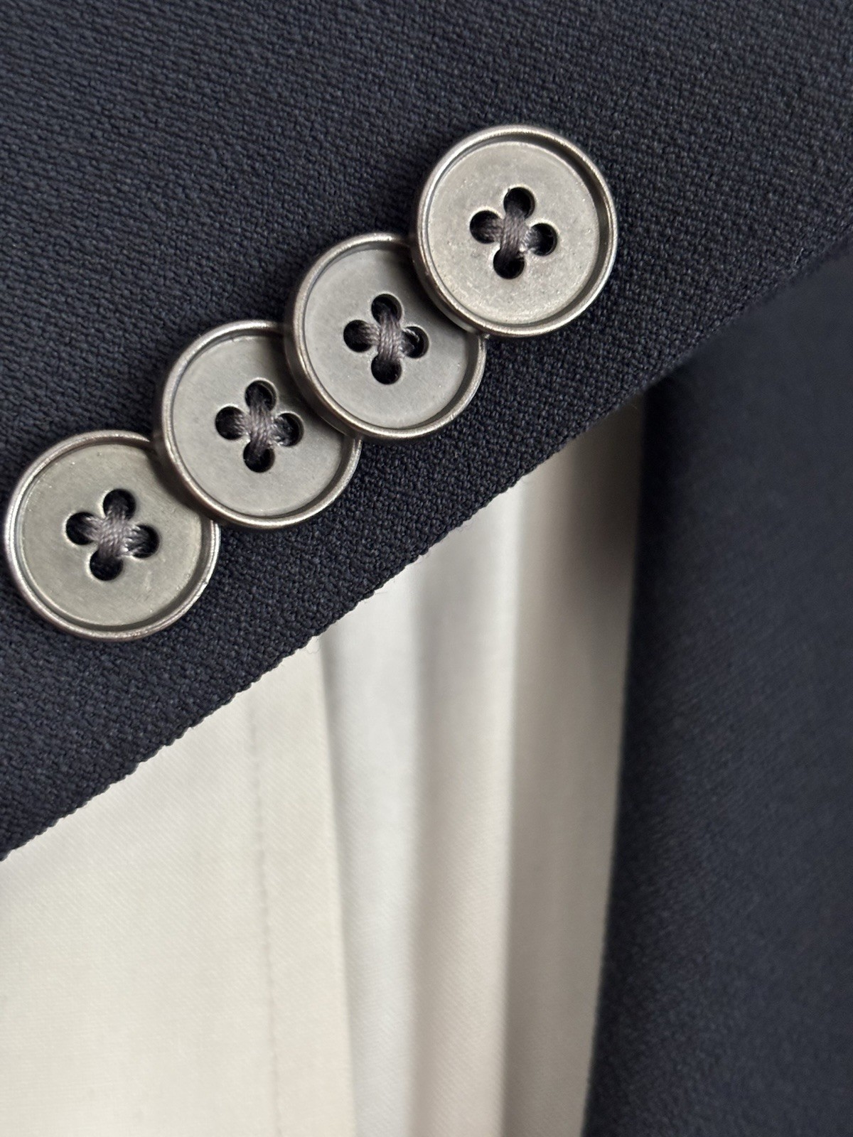 Michael Kors Mens Two Button Nautical Blazer Navy Sport Coat Jacket Size 36R