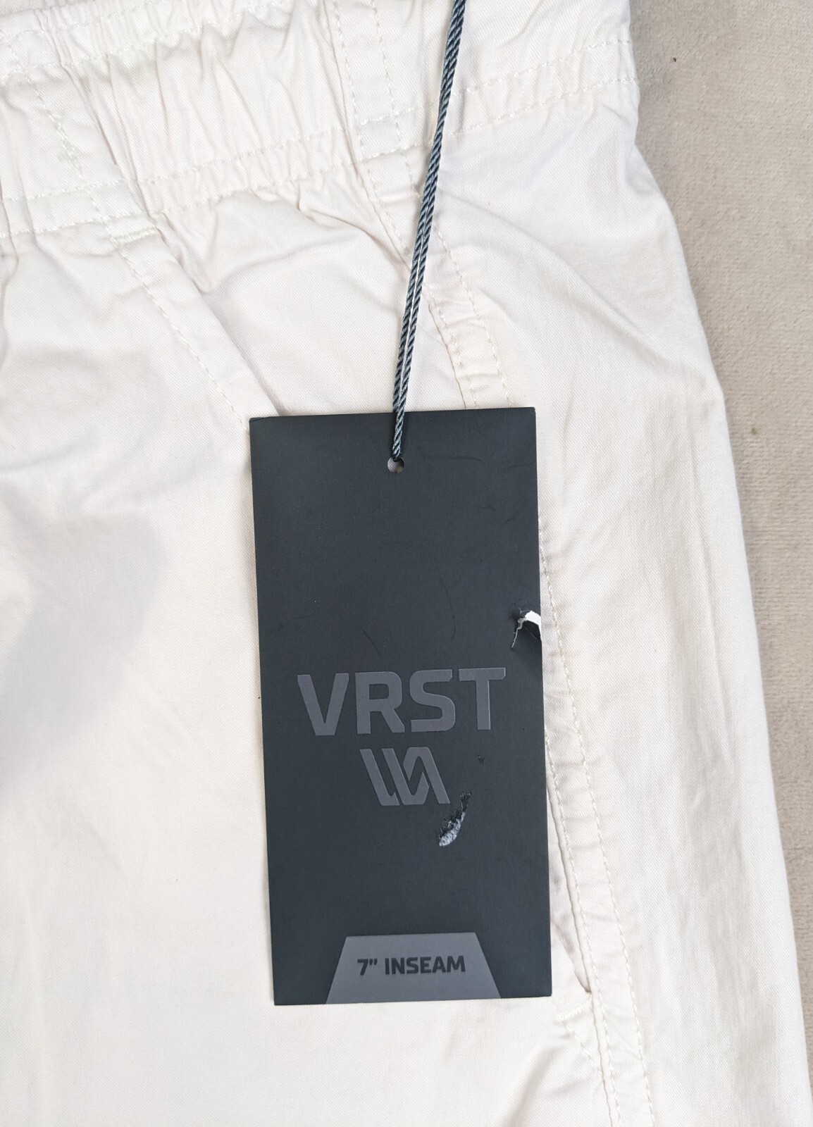 VRST 2XL Mens Shorts Casual Drawstring 40×7 The Easy Short Dark Cloud NWT Cotton