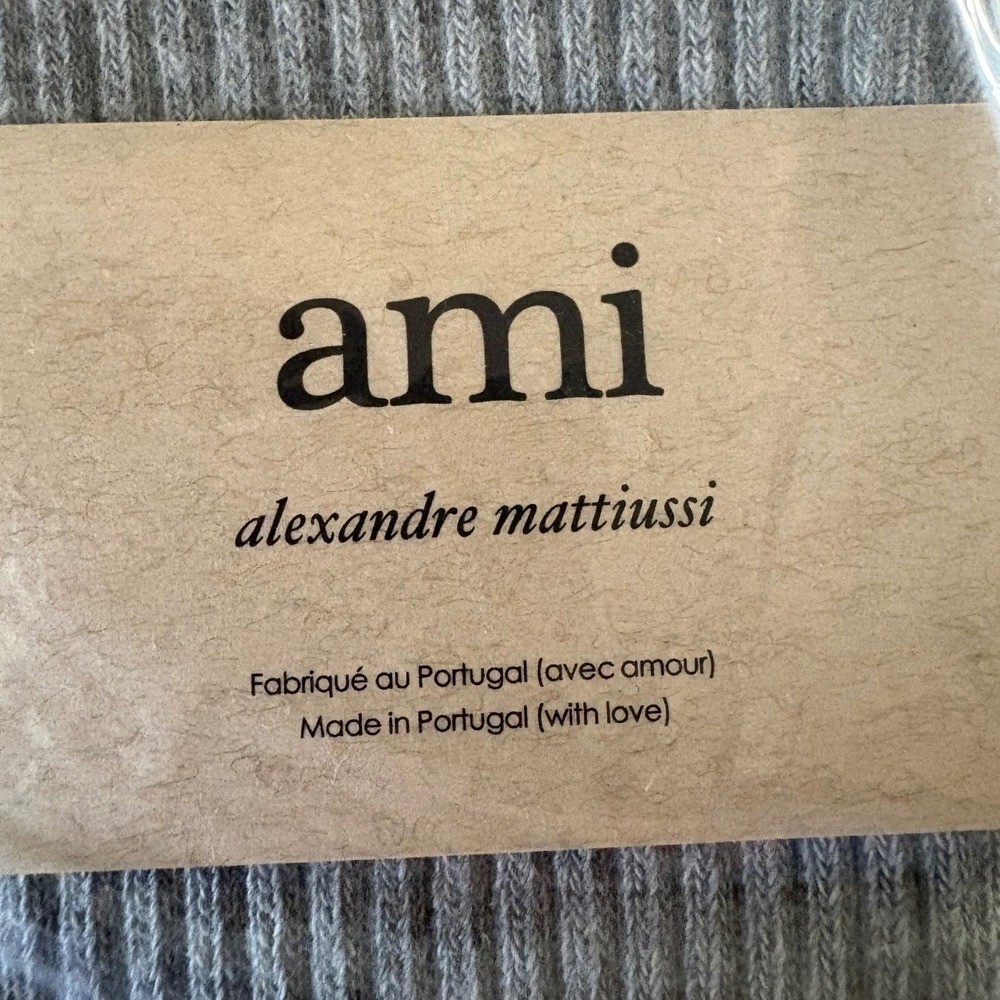 Ami Paris Socks 3 Pack Black Gray White Ami de Coeur Alex Mattiussi Men’s Medium