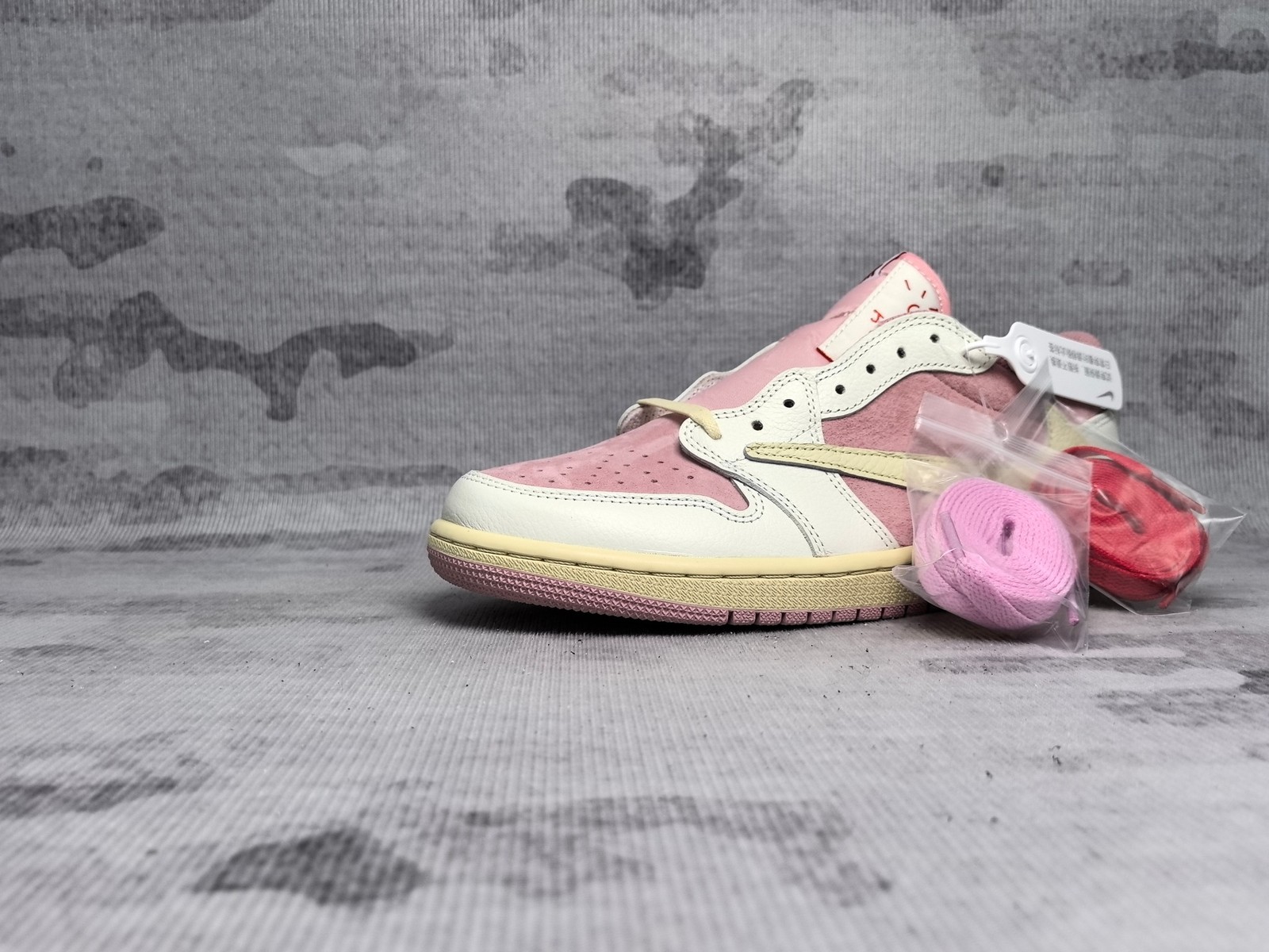Brand New AJ1 Retro Low OG SP x Scot Pink White DM7866-600 Size 4-12