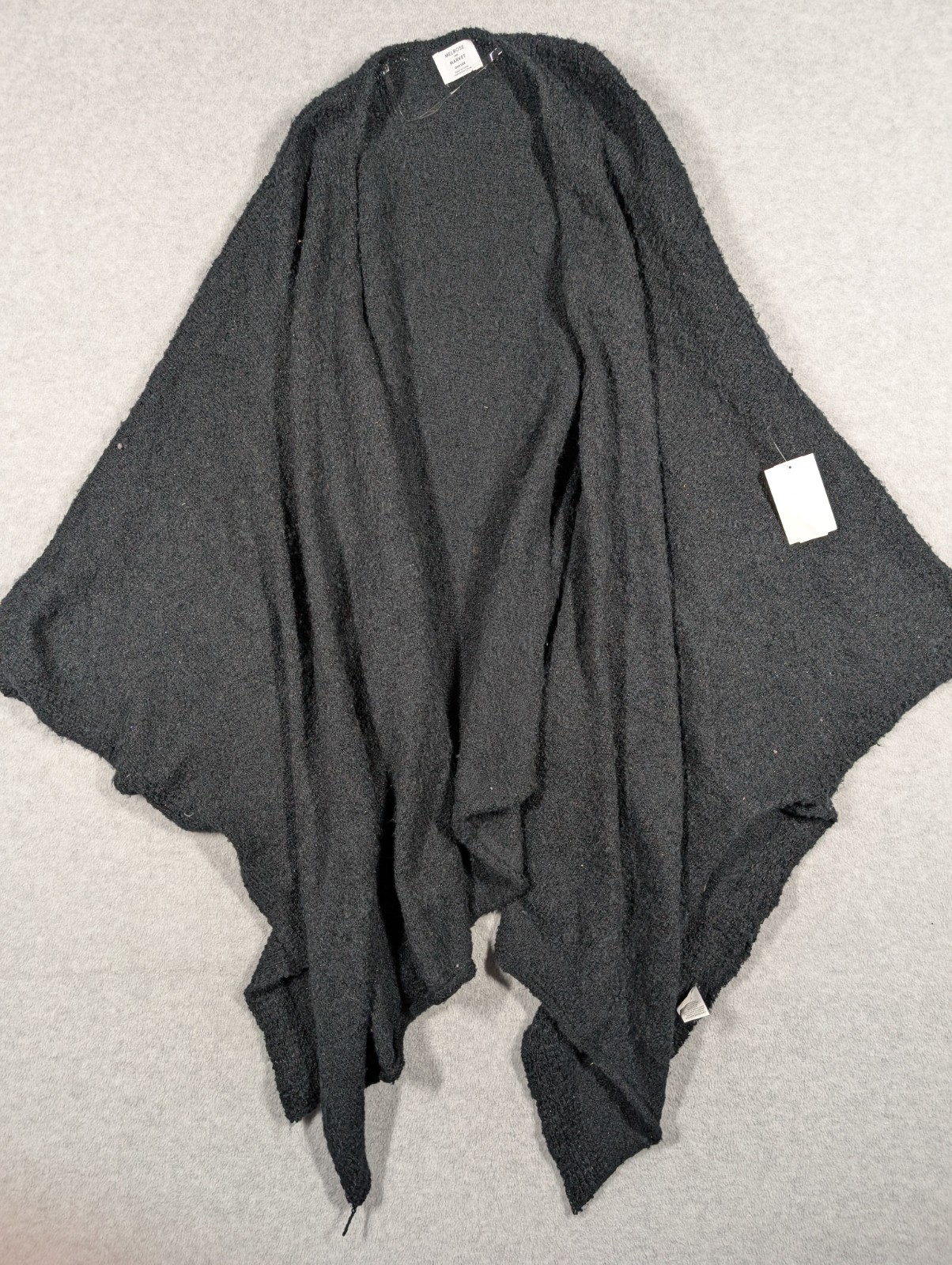 Melrose Market Women Sweater One Size Asymmetrical Open Front Relax Cardigan