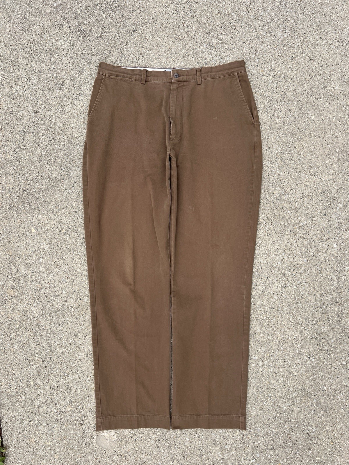 Polo Ralph Lauren Mens Classic Chino Pants Brown 36×34 Vintage 90s 100% Cotton