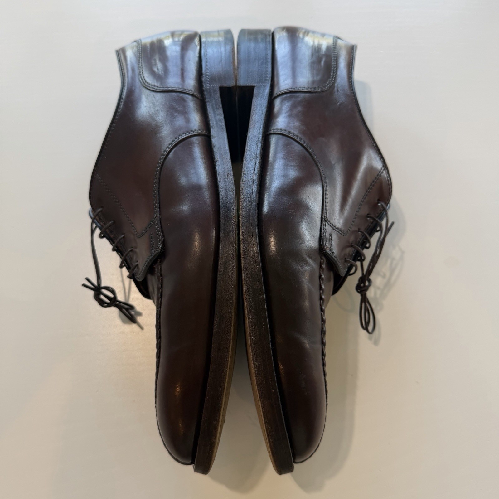 ALDEN 22220 Cigar Shell Cordovan Split Toe Size 13 Norwegian Front Blucher Shoes