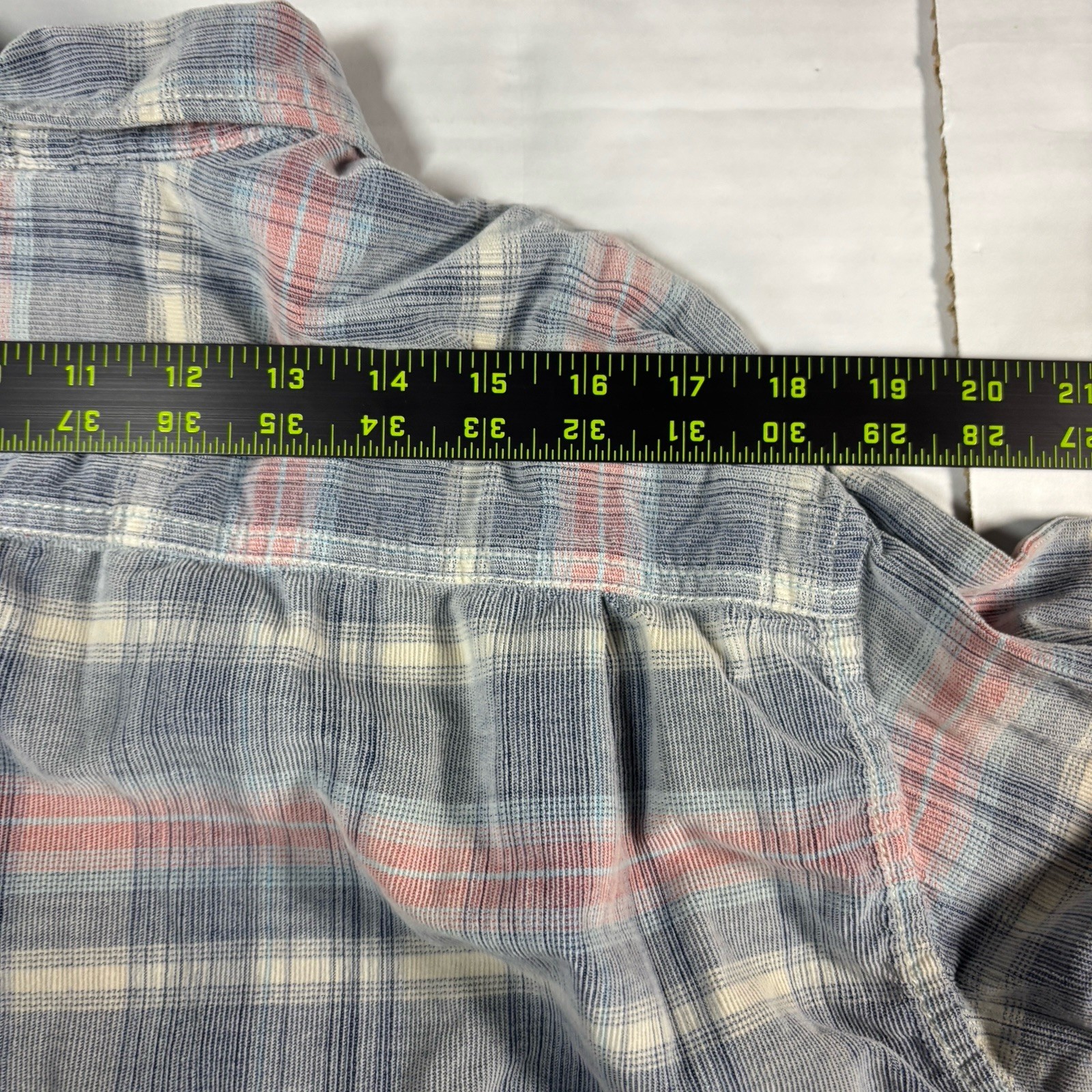 Tommy Bahama Coastline Cordwalk Plaid Corduroy Button Up Shirt Cotton Mens XL