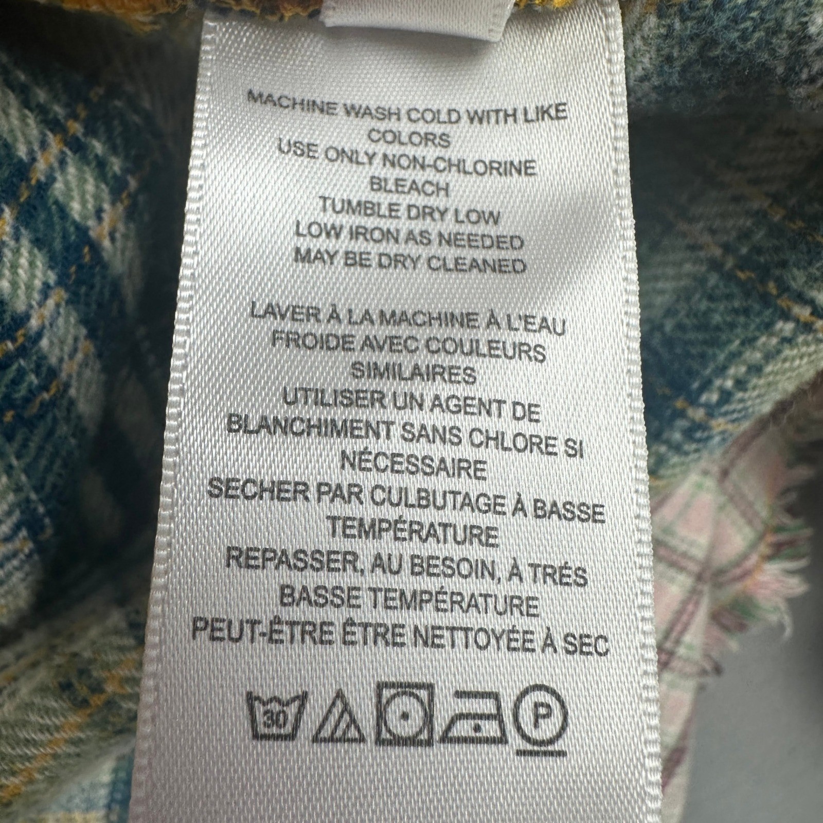 BDG Urban Outfitters Flannel Button Down Shirt Medium Multicolor Patchwork Plaid