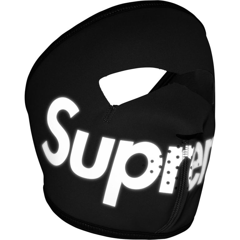 Supreme WINDSTOPPER® Facemask Face Mask Ski Snowboard FW25 Black Reflective Logo