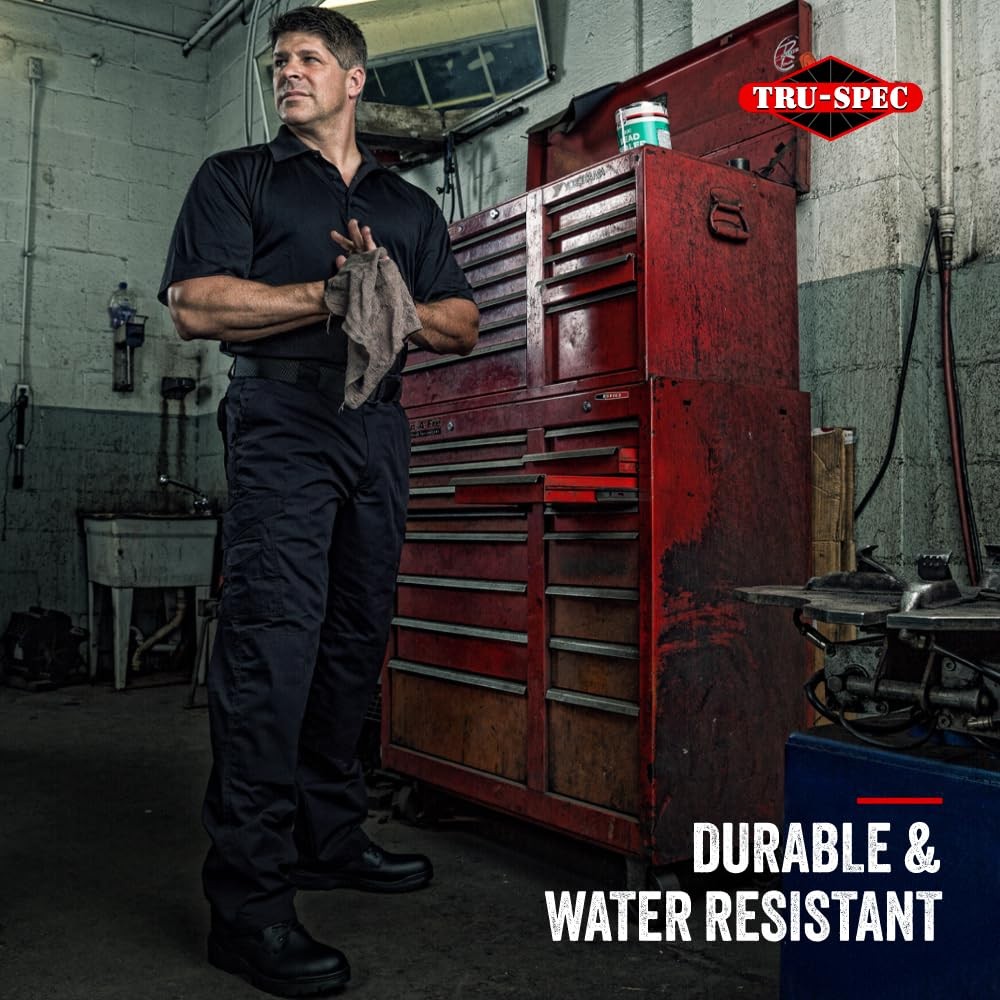 Tru-Spec Men’s 24-7 Tactical Cargo Pants, Durable, Water-Resistant, Navy – 30×30