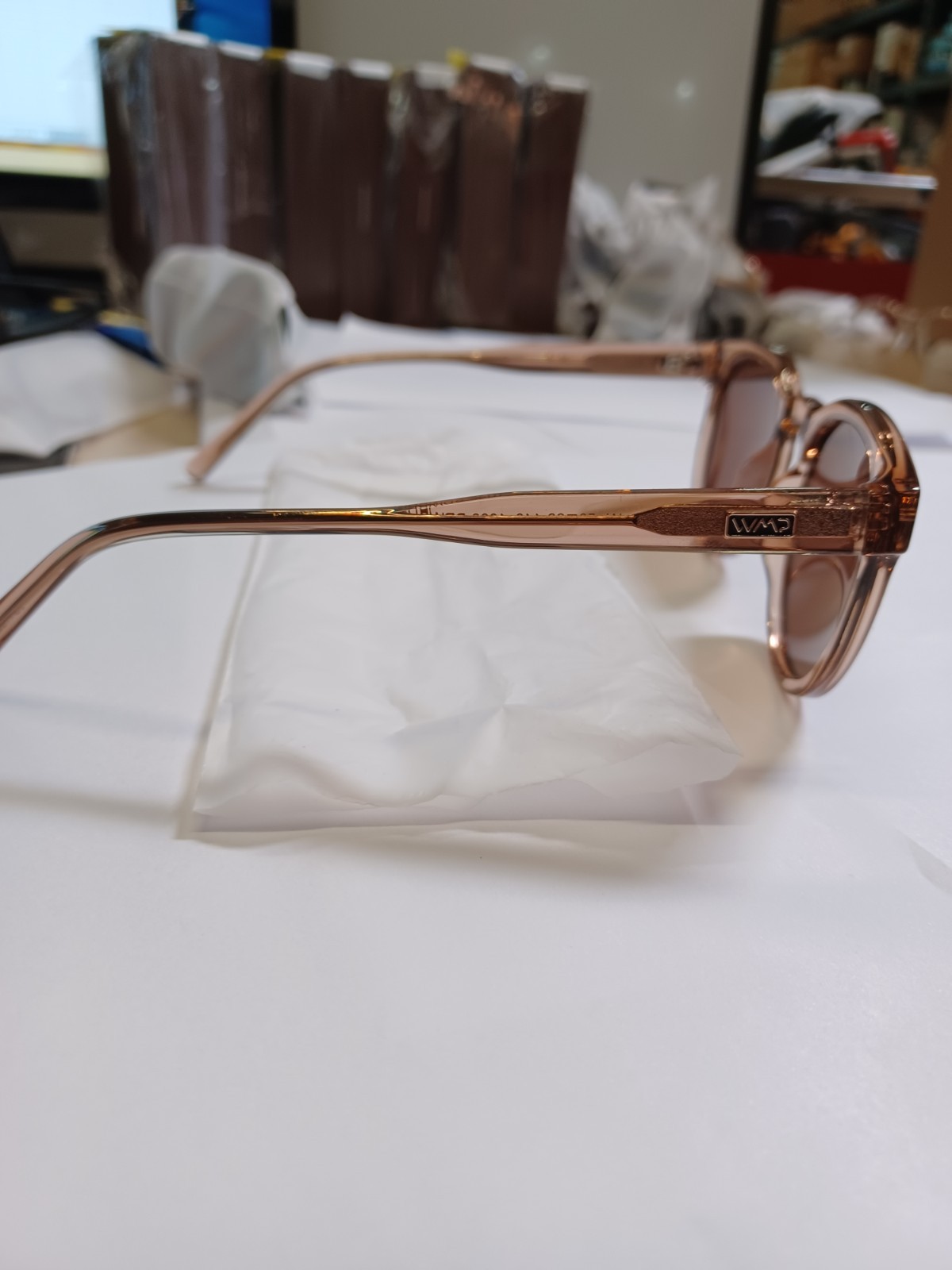 WMP Tate Light Crystal Brown / Brown Lens 50-22-148 Sunglasses