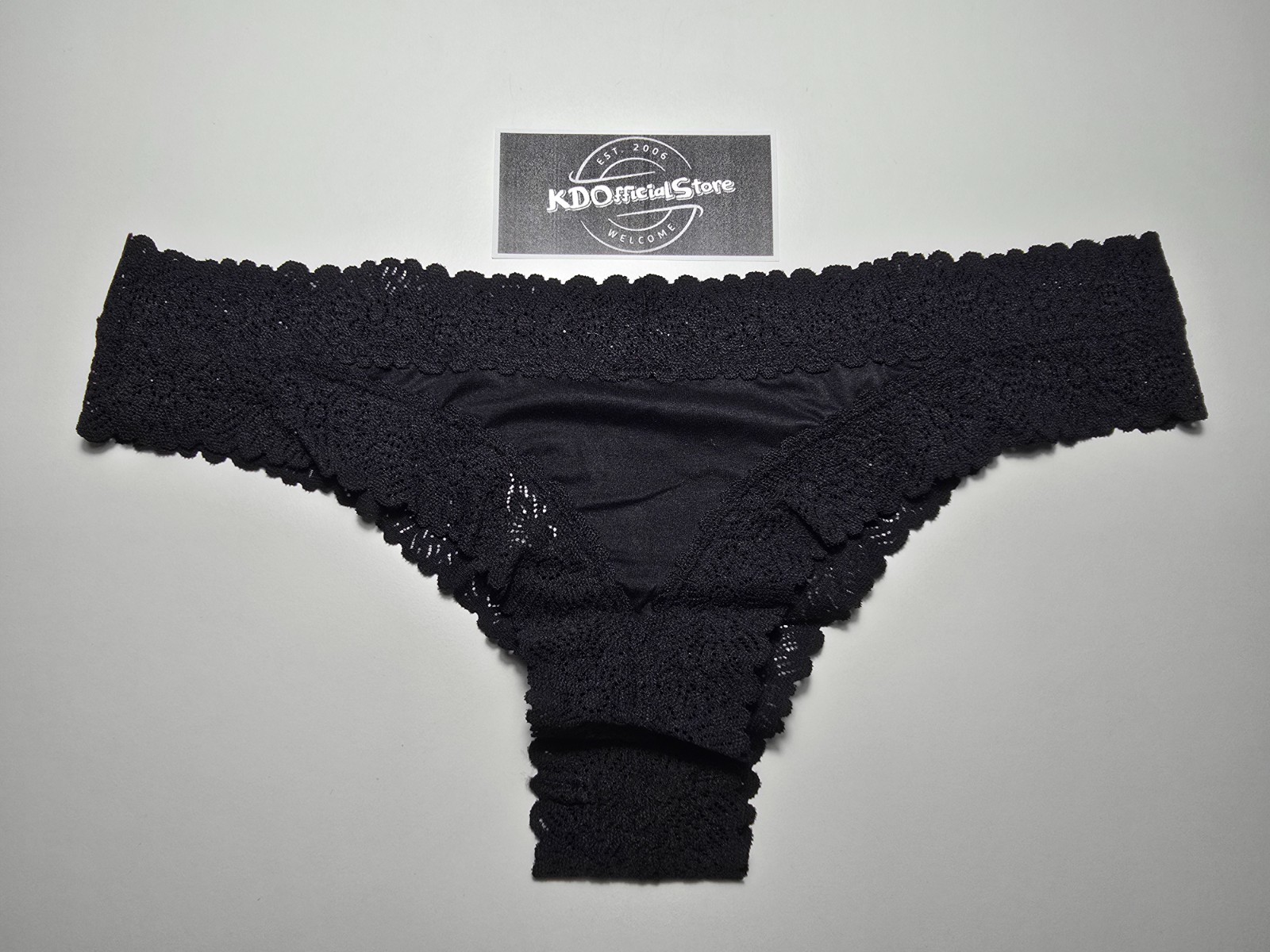 XS American Eagle AERIE Sunnie Blossom Lace Thong Undies Panties Underwear Black