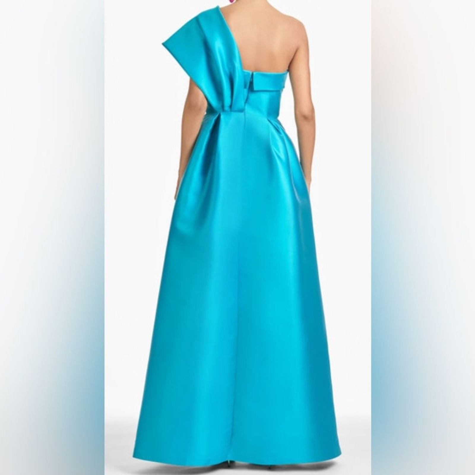 NWT Sachin & Babi Clarissa One Shoulder Full Skirt Ballgown Pockets, MSRP $1195
