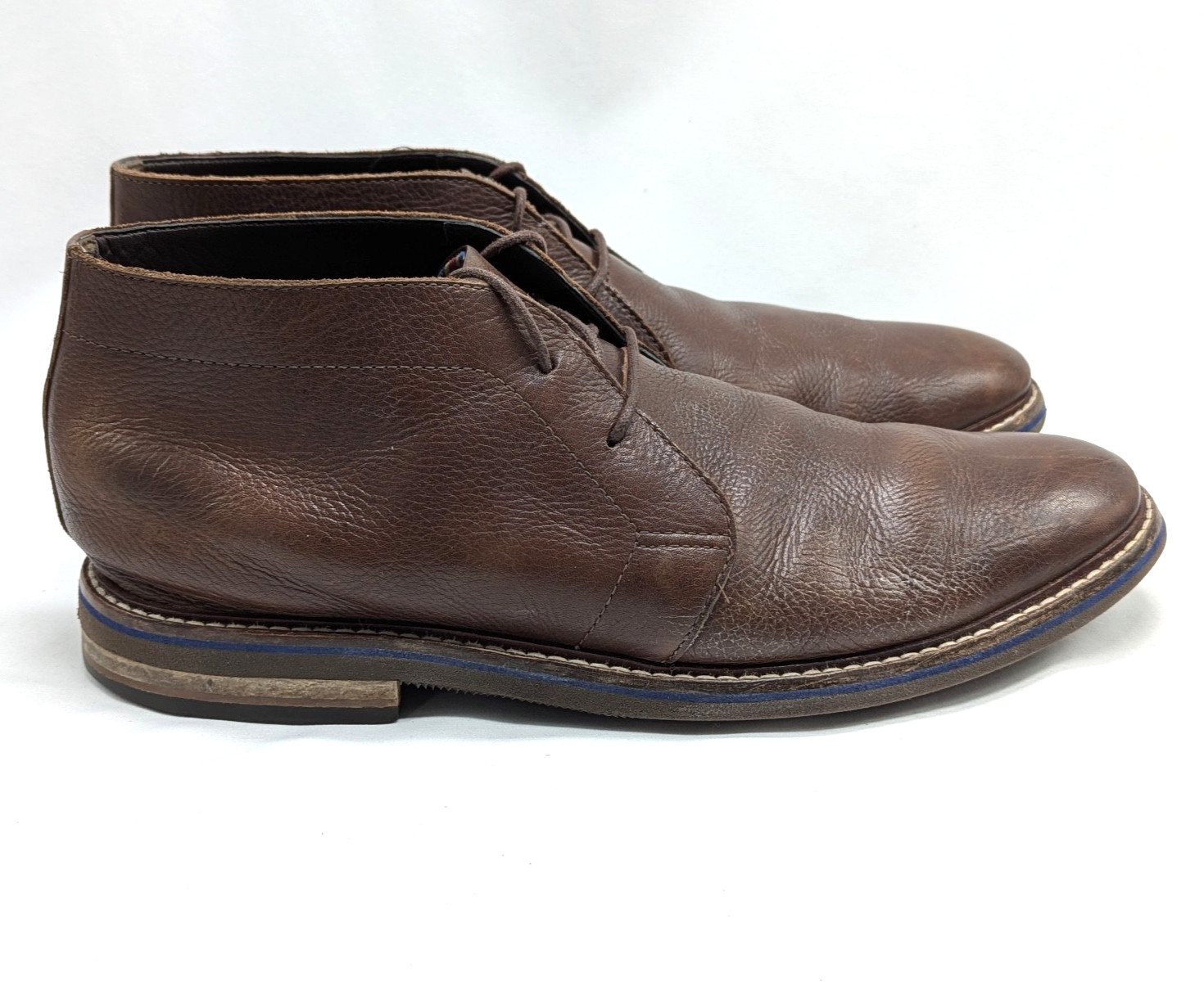 Bostonian Mens 9M Shoes Brown Leather Mid Chukka Boots Commonwealth