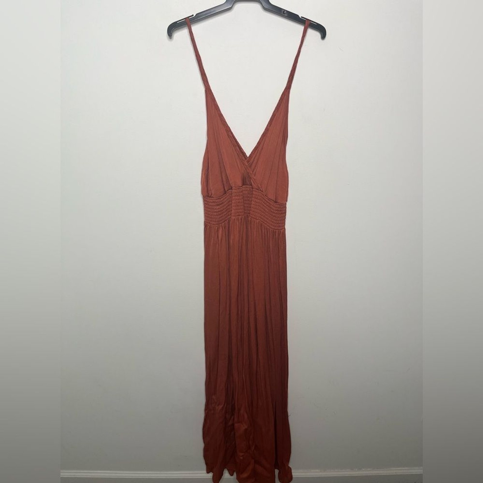 Louise Misha Plum Dress in Terracotta 40